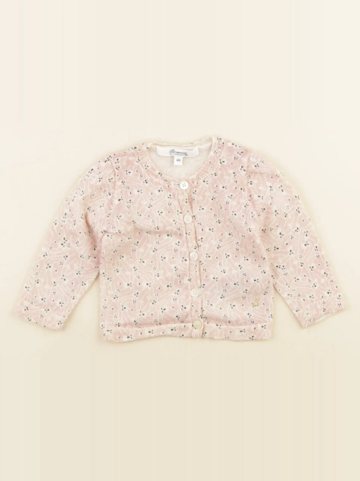 Bonpoint - gilet rose - 3 mois