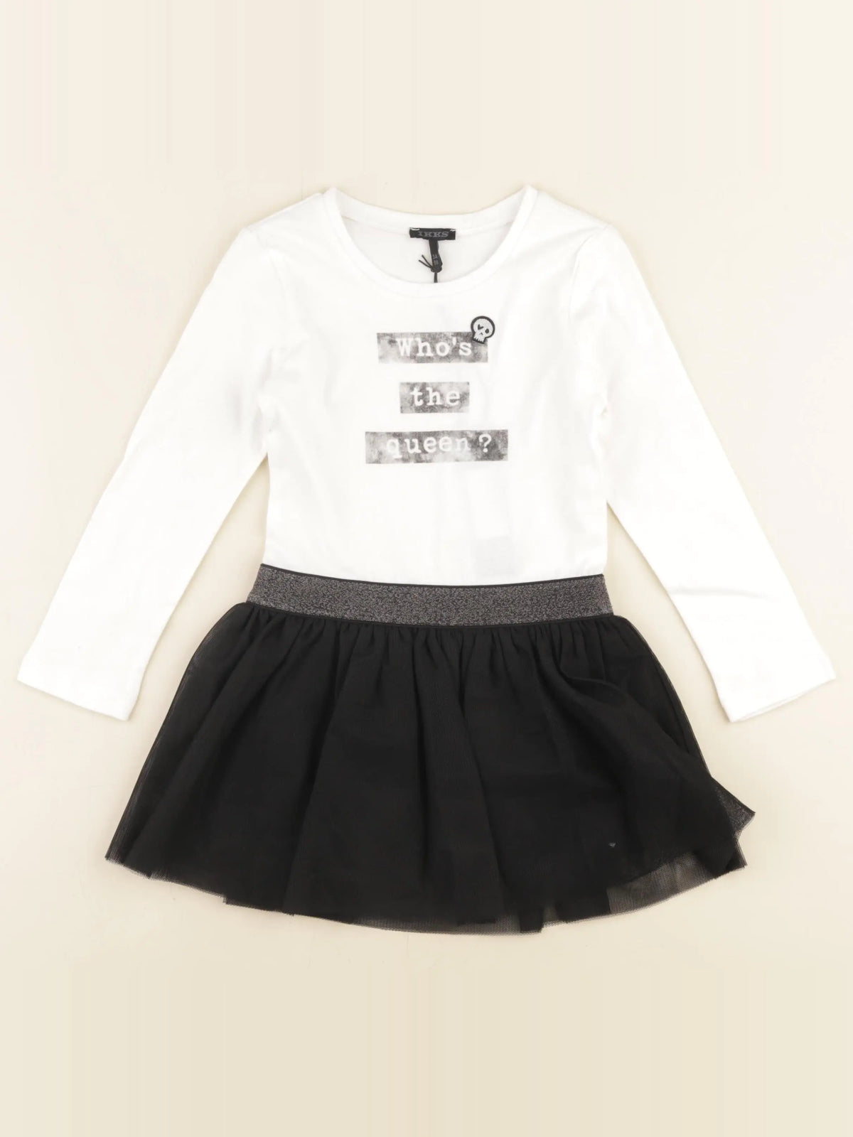 IKKS - robe blanc, noir - 3 ans