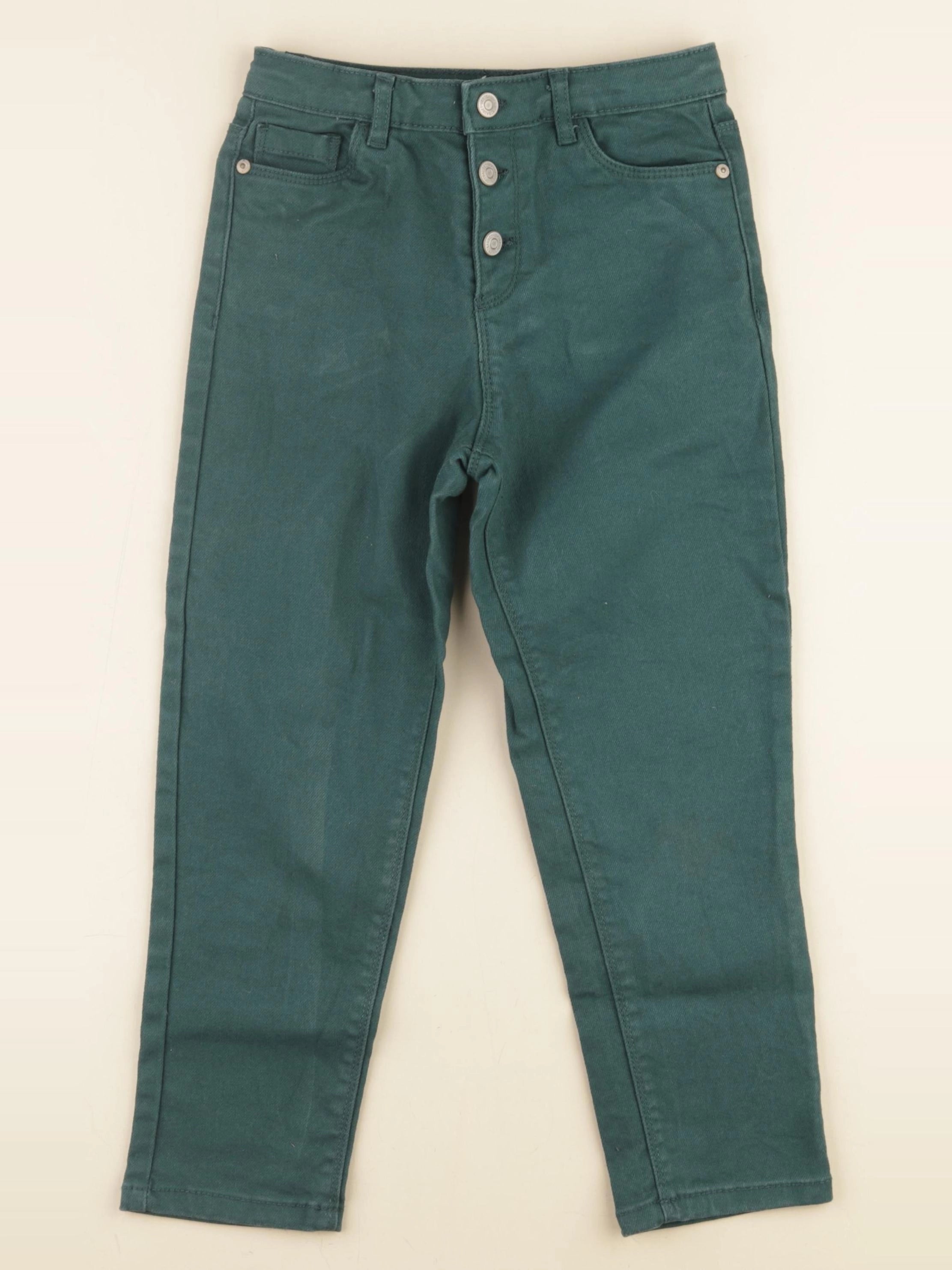 Vertbaudet - jean vert - 7 ans