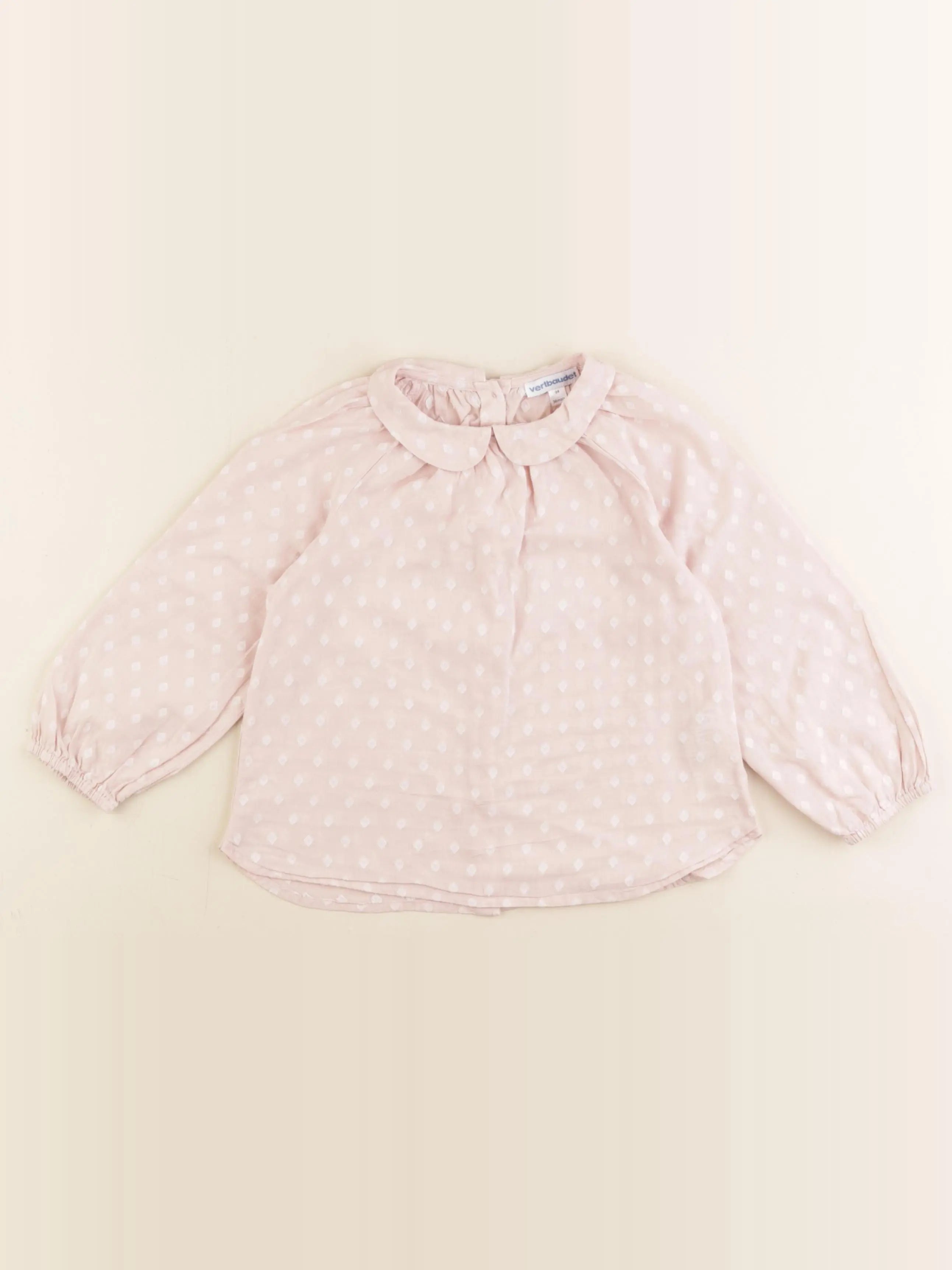Vertbaudet - blouse rose - 36 mois