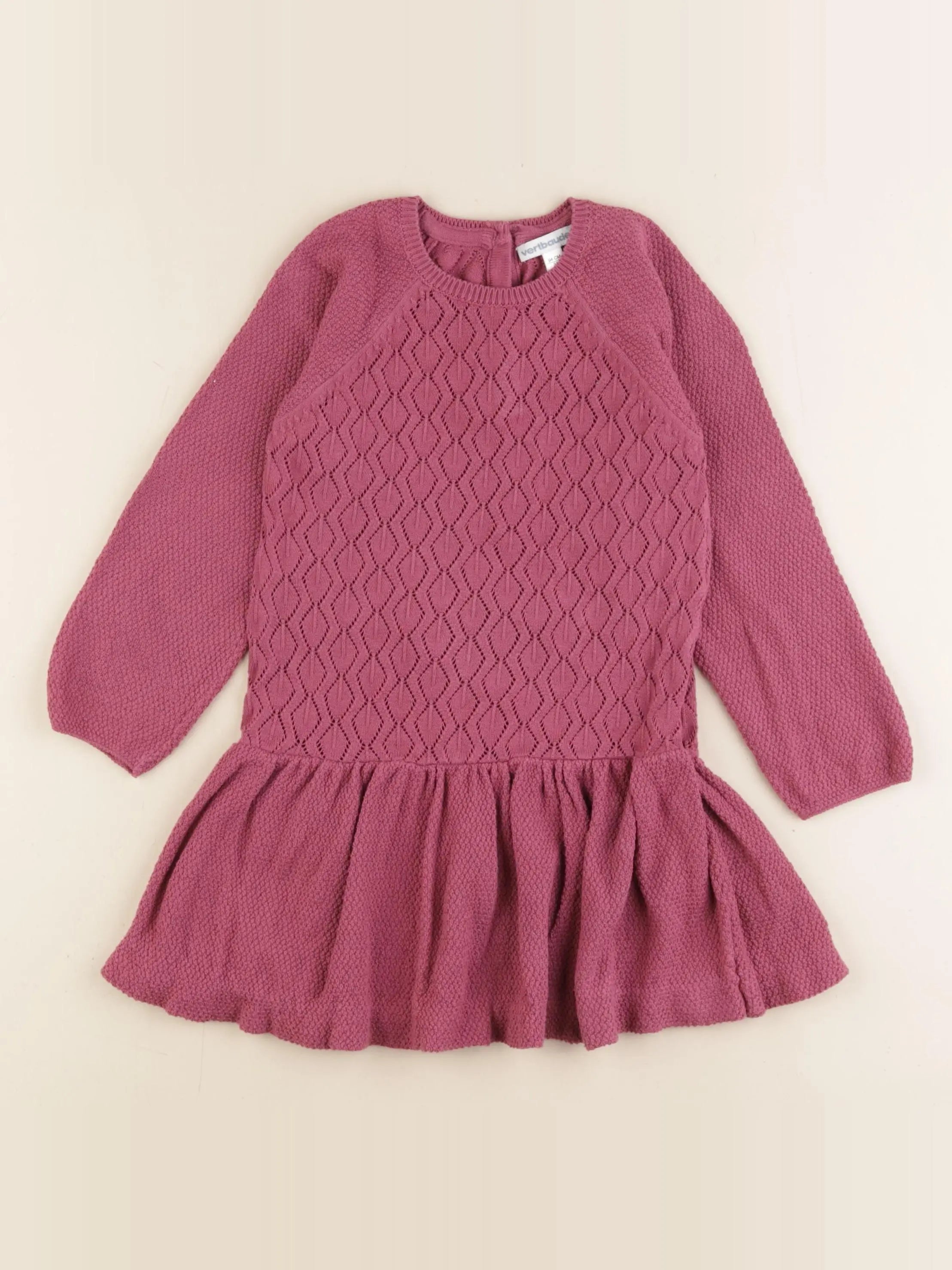 Vertbaudet - robe rose - 3 ans