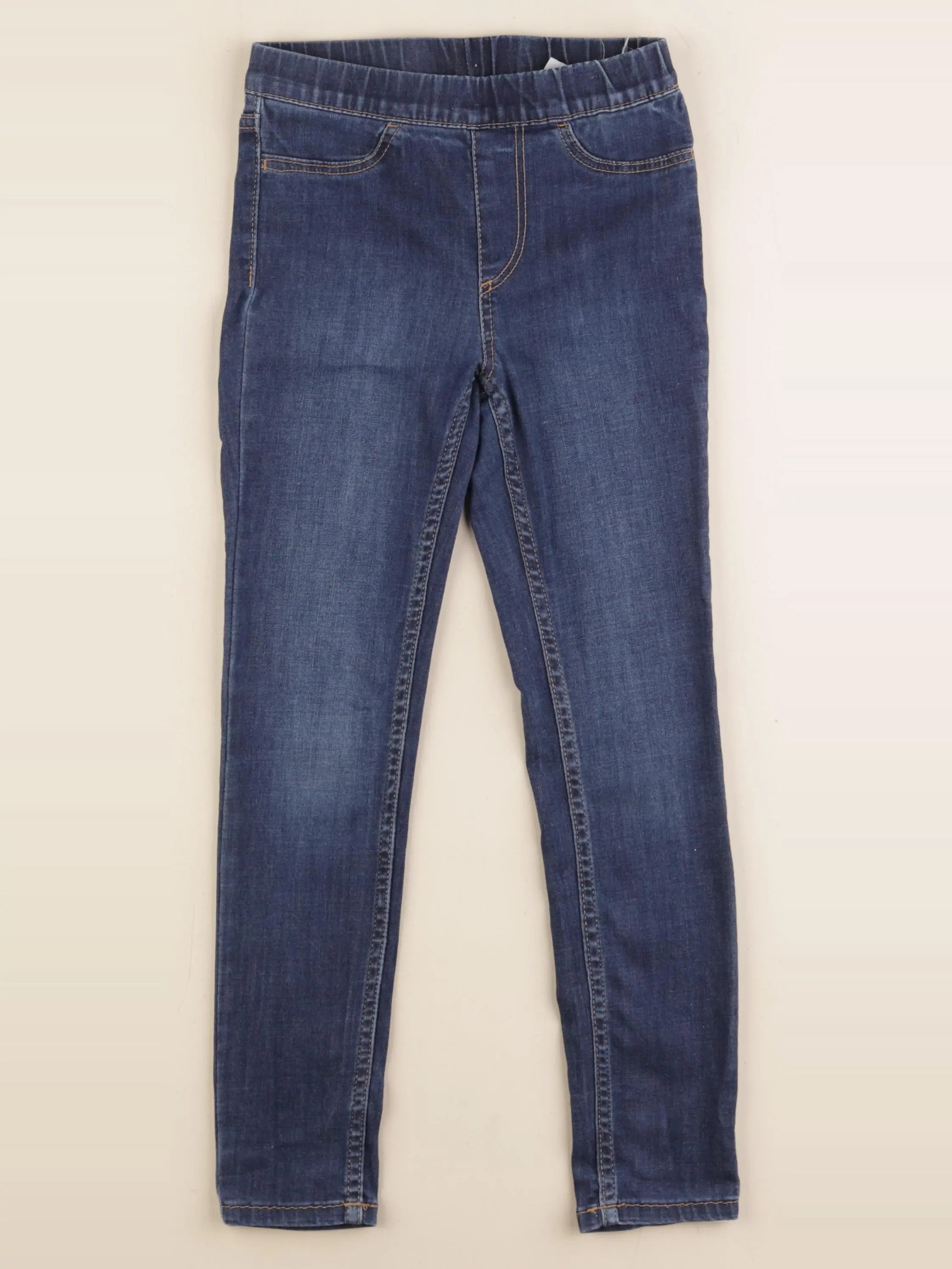 H&M - jegging bleu - 6/7 ans