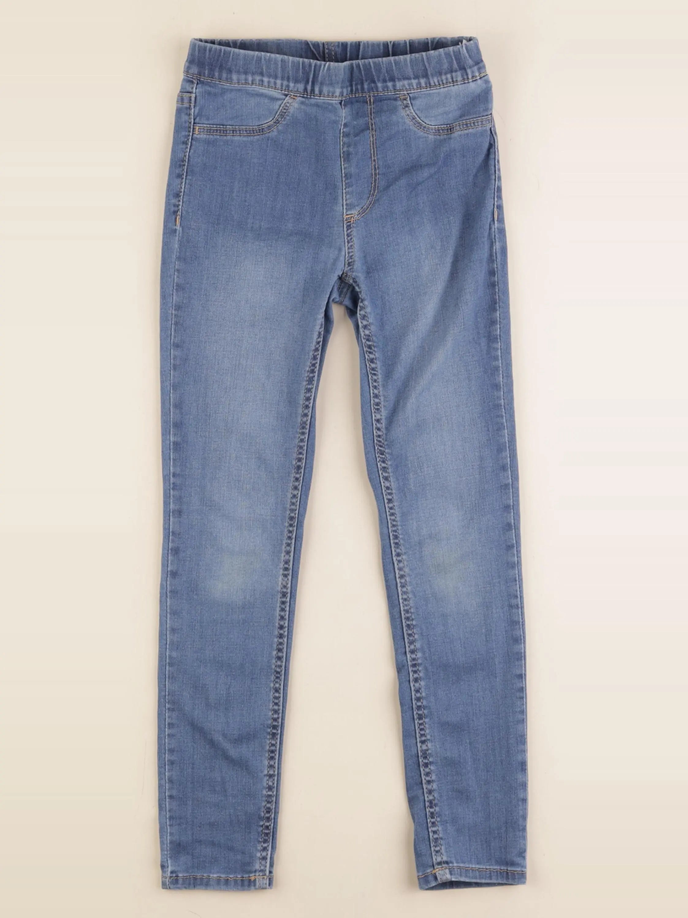 H&M - jegging bleu - 6/7 ans