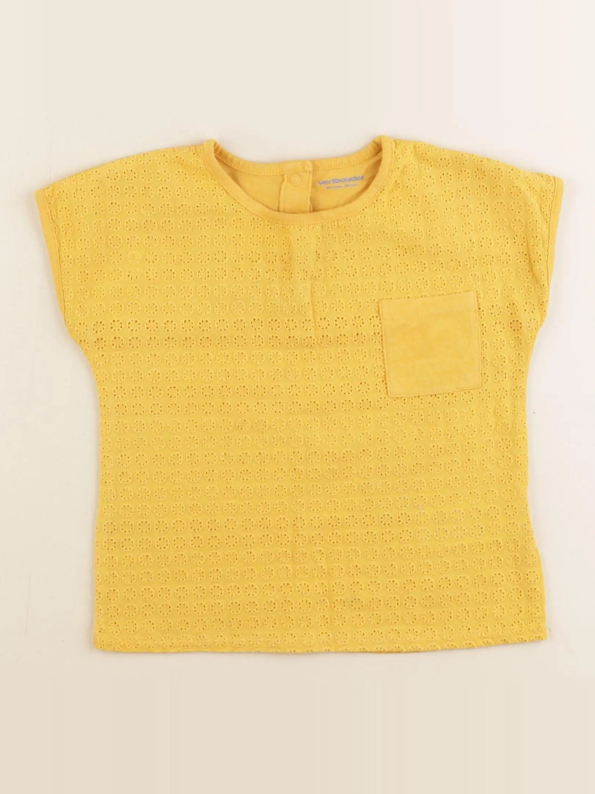 Vertbaudet - tee-shirt jaune - 24 mois