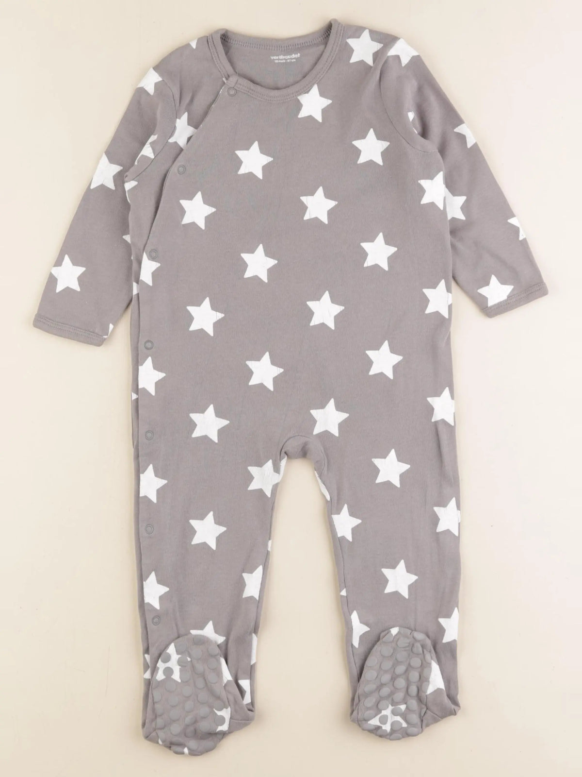 Vertbaudet - pyjama coton gris - 18 mois