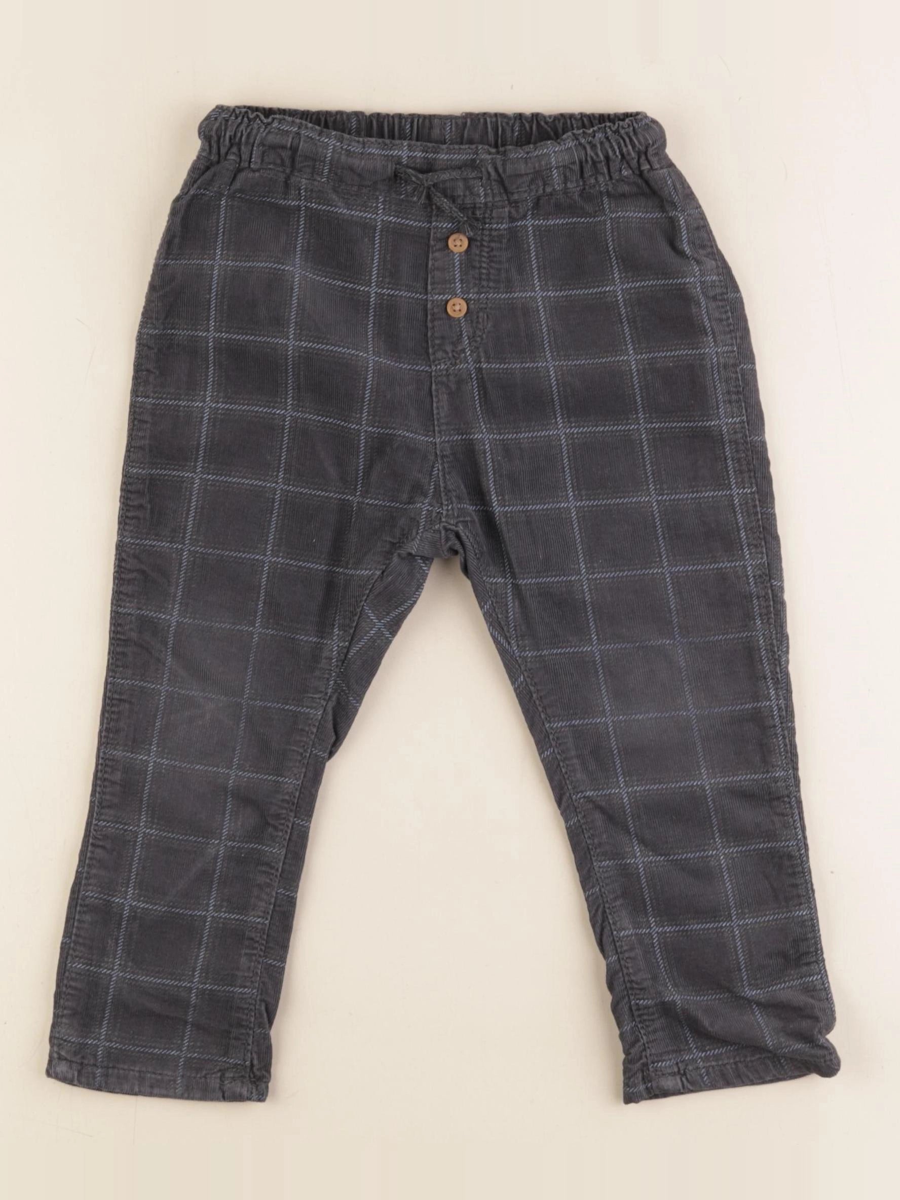 H&M - pantalon gris - 18/24 mois