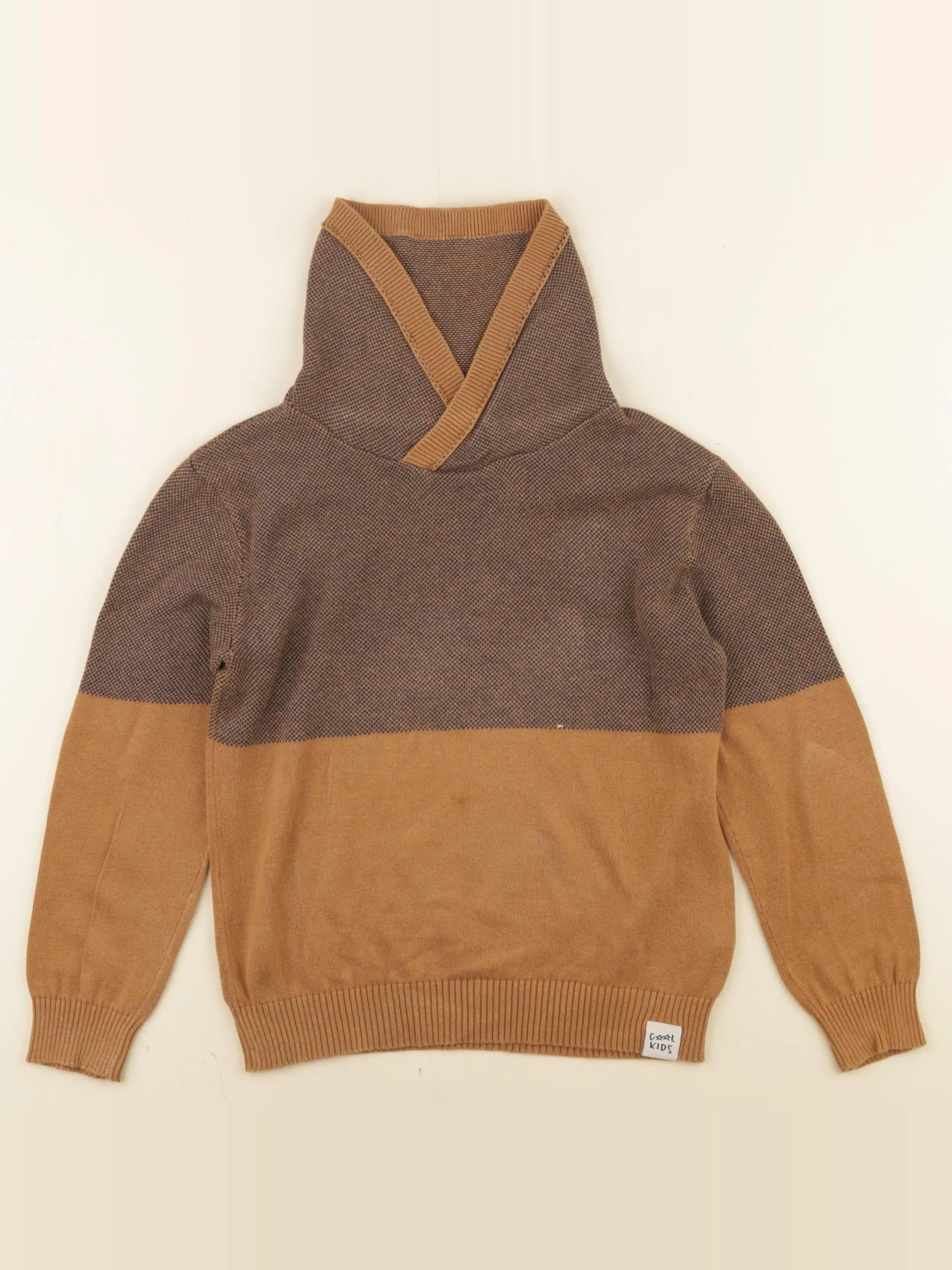 Vertbaudet - pull marron - 8 ans