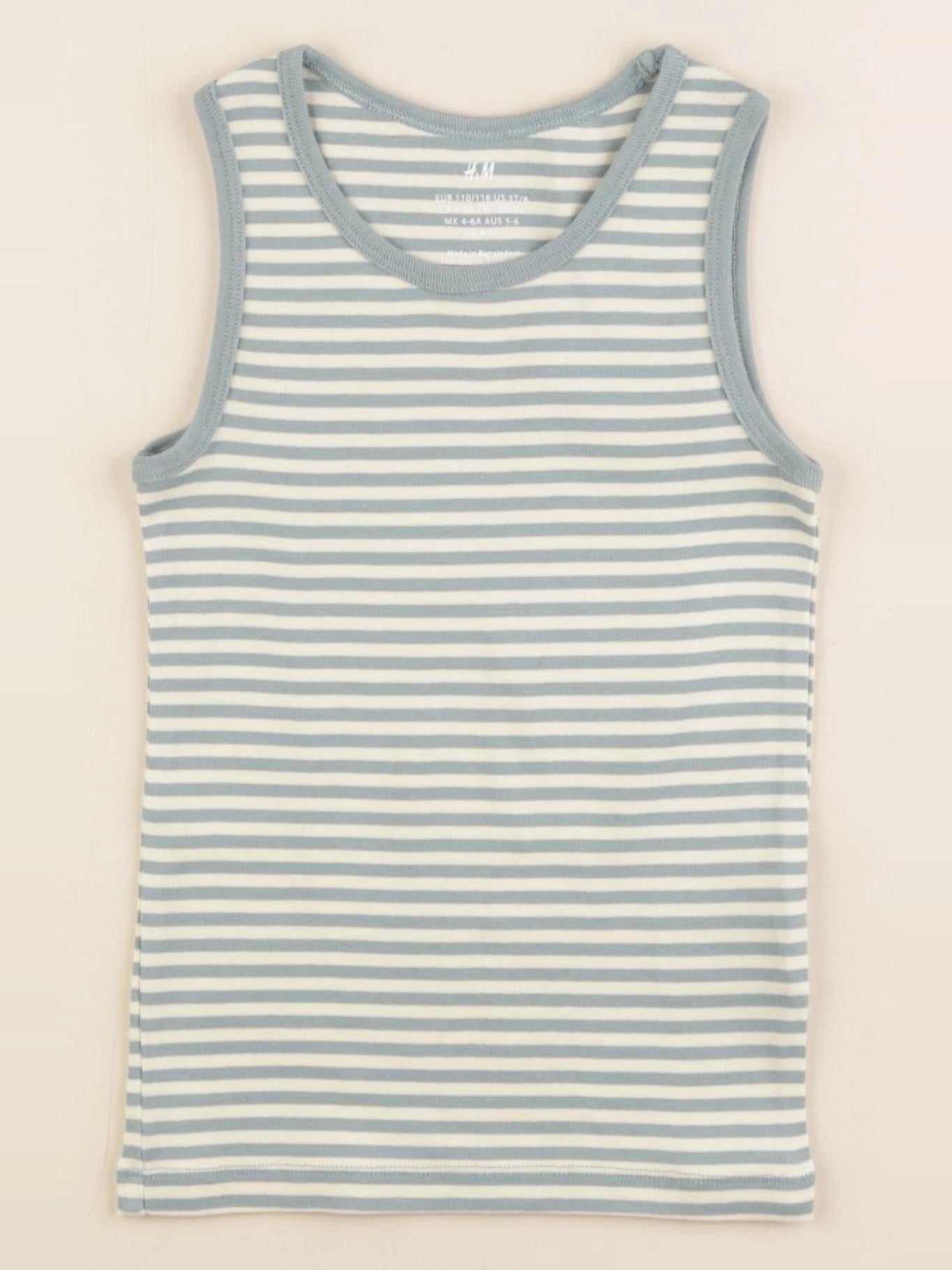 H&M - maillot de corps vert - 4/6 ans