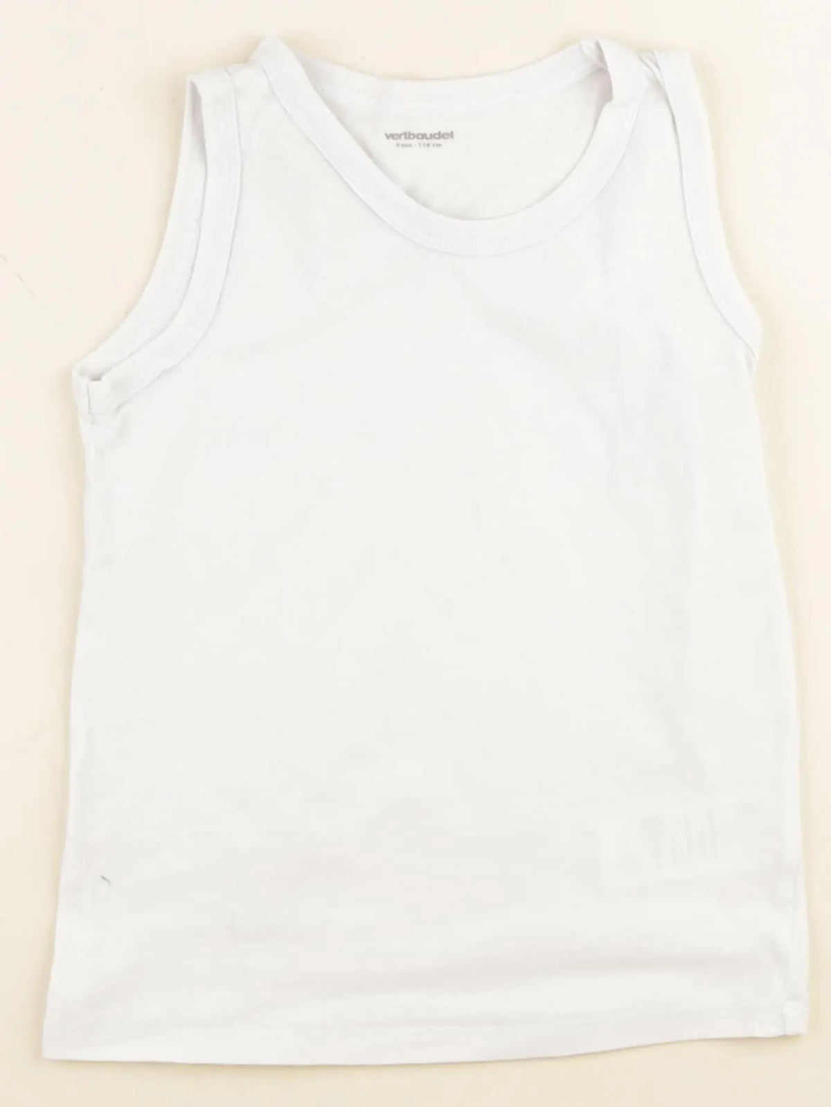 Vertbaudet - maillot de corps blanc - 6 ans