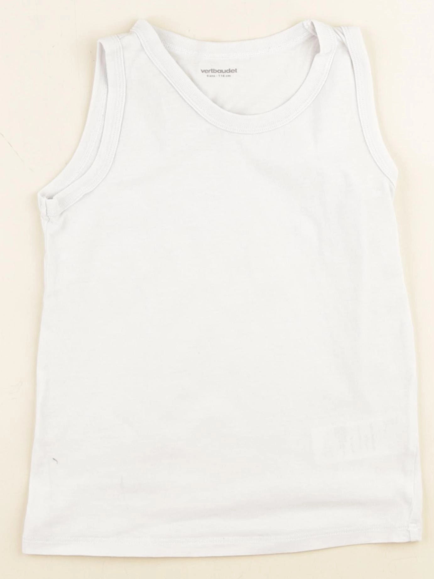 Vertbaudet - maillot de corps blanc - 6 ans