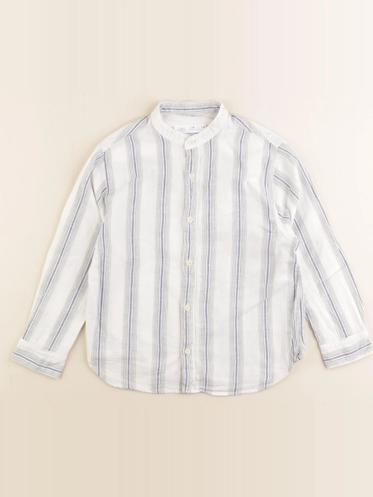 Zara - chemise blanc, bleu - 6 ans