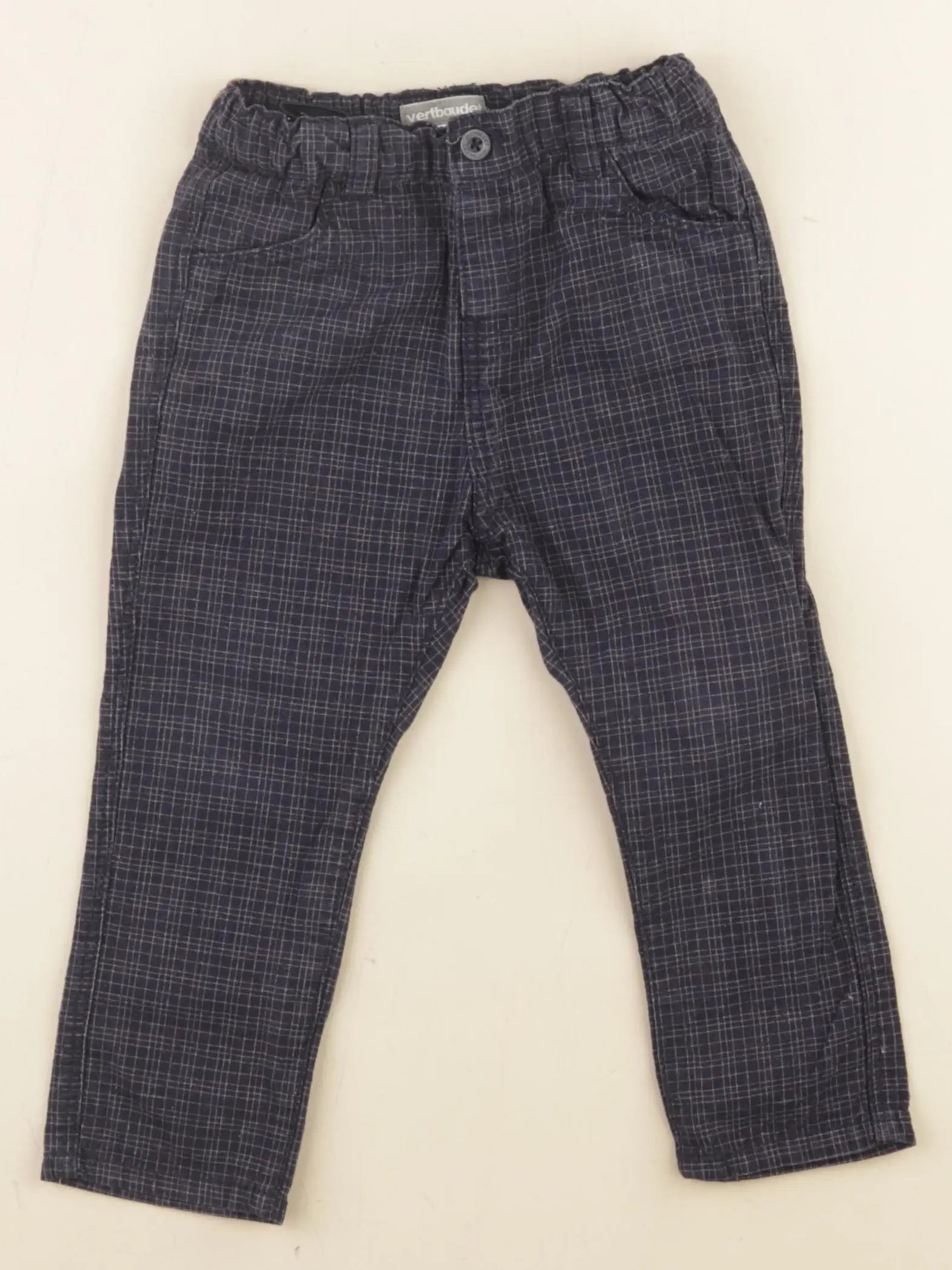 Vertbaudet - pantalon bleu - 18 mois