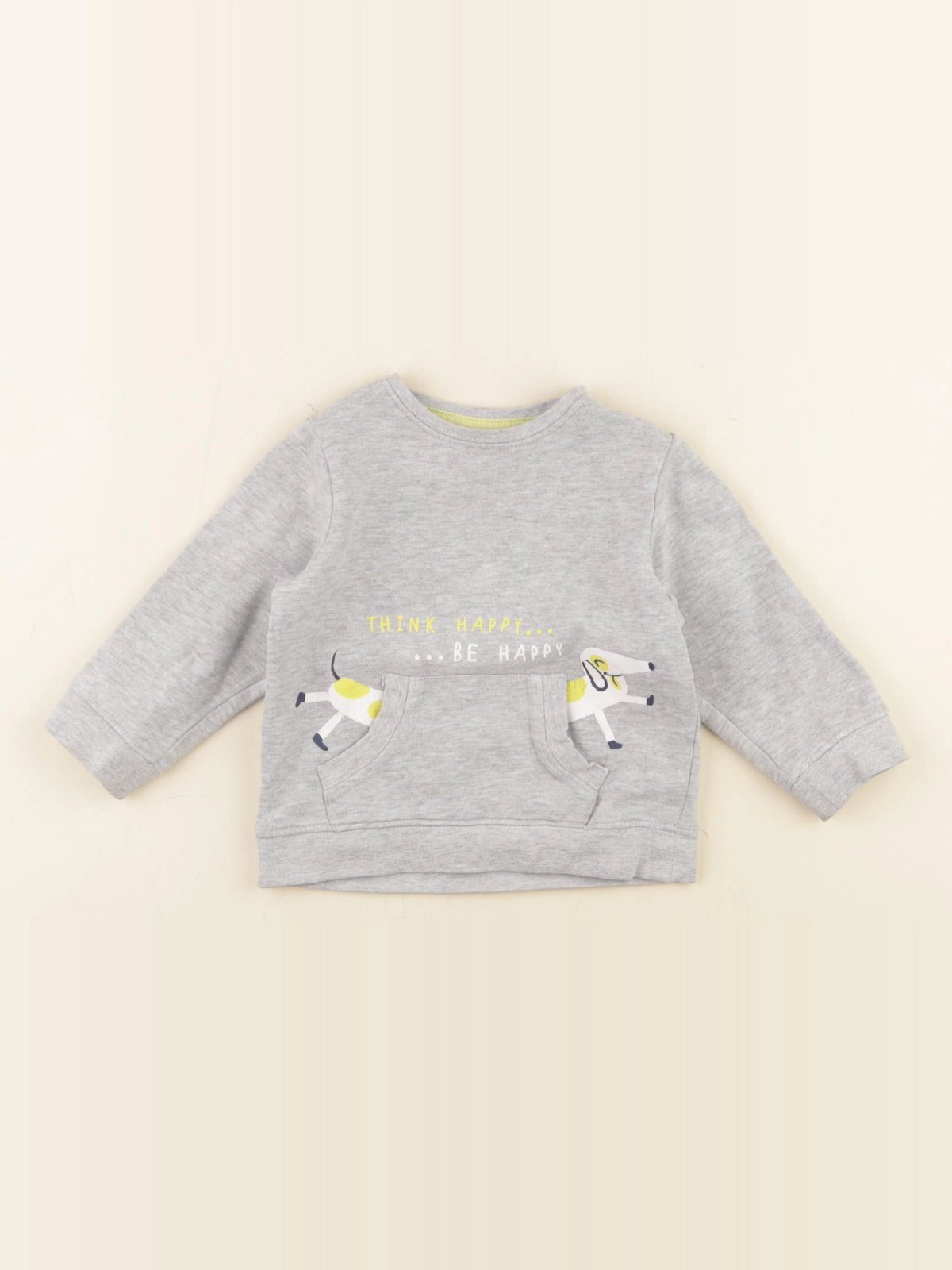 Vertbaudet - sweat gris - 18 mois