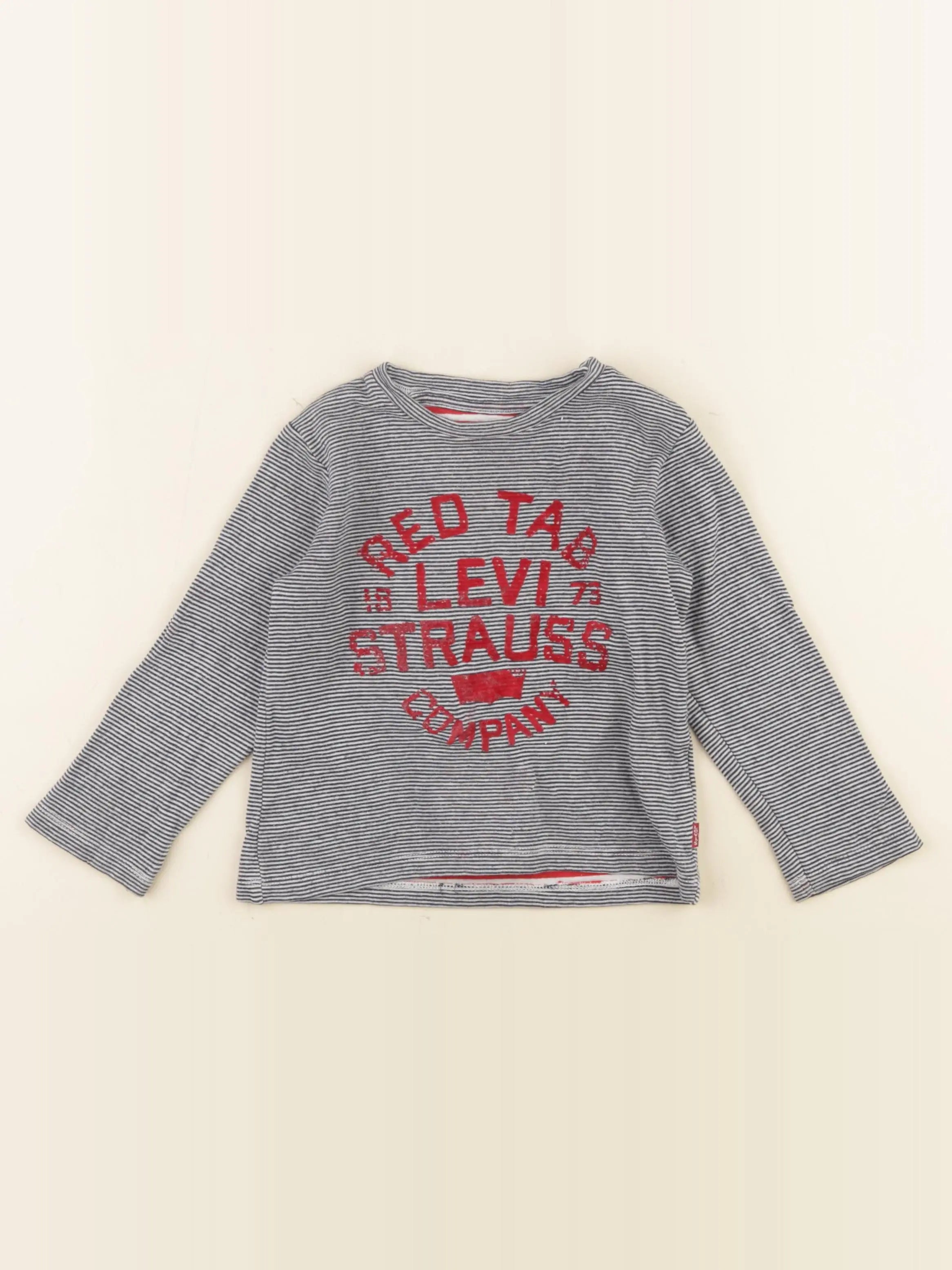 Levi's - tee-shirt blanc, bleu - 24 mois