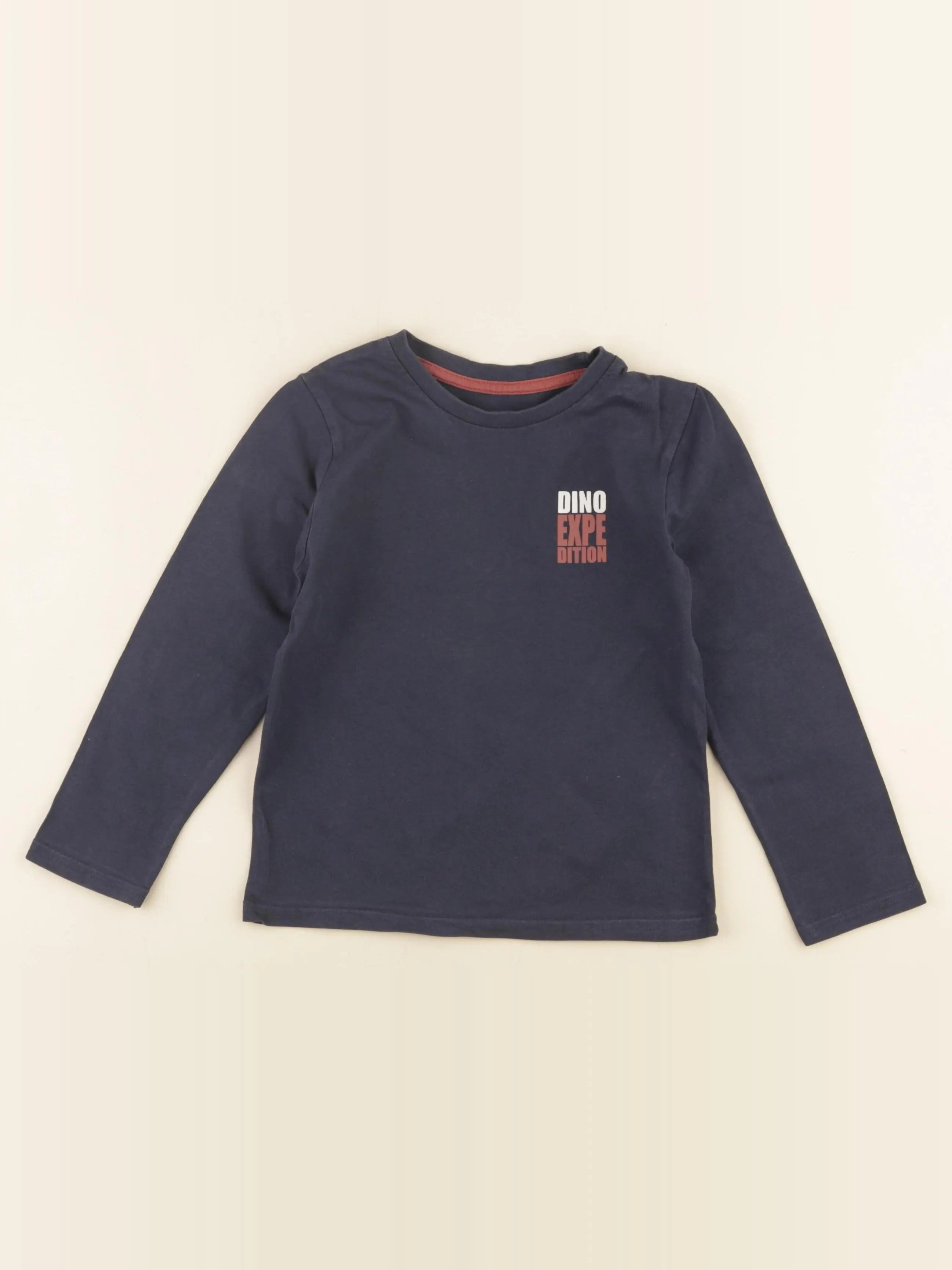 Vertbaudet - tee-shirt bleu - 5 ans