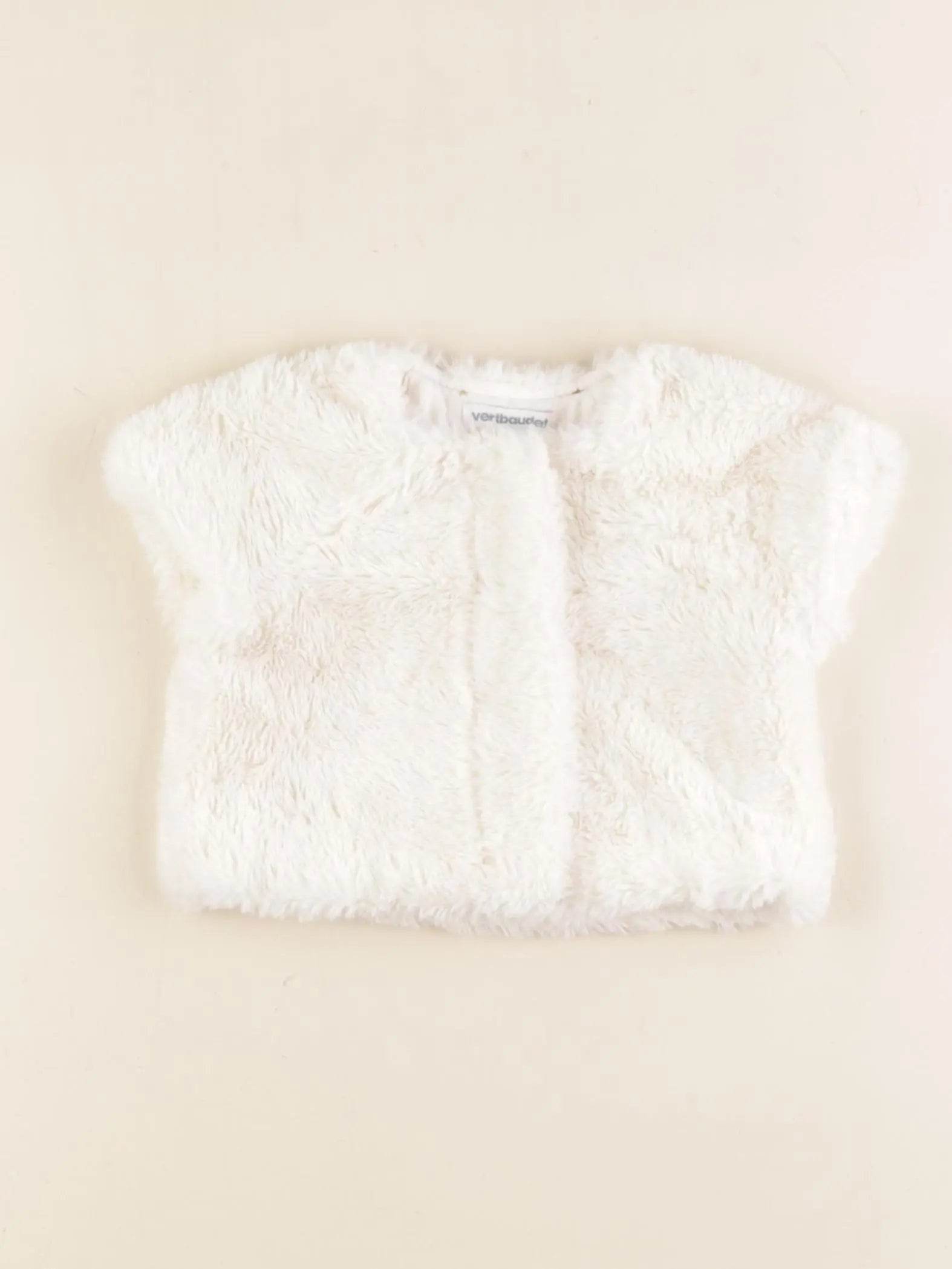 Vertbaudet - gilet blanc - 6 mois