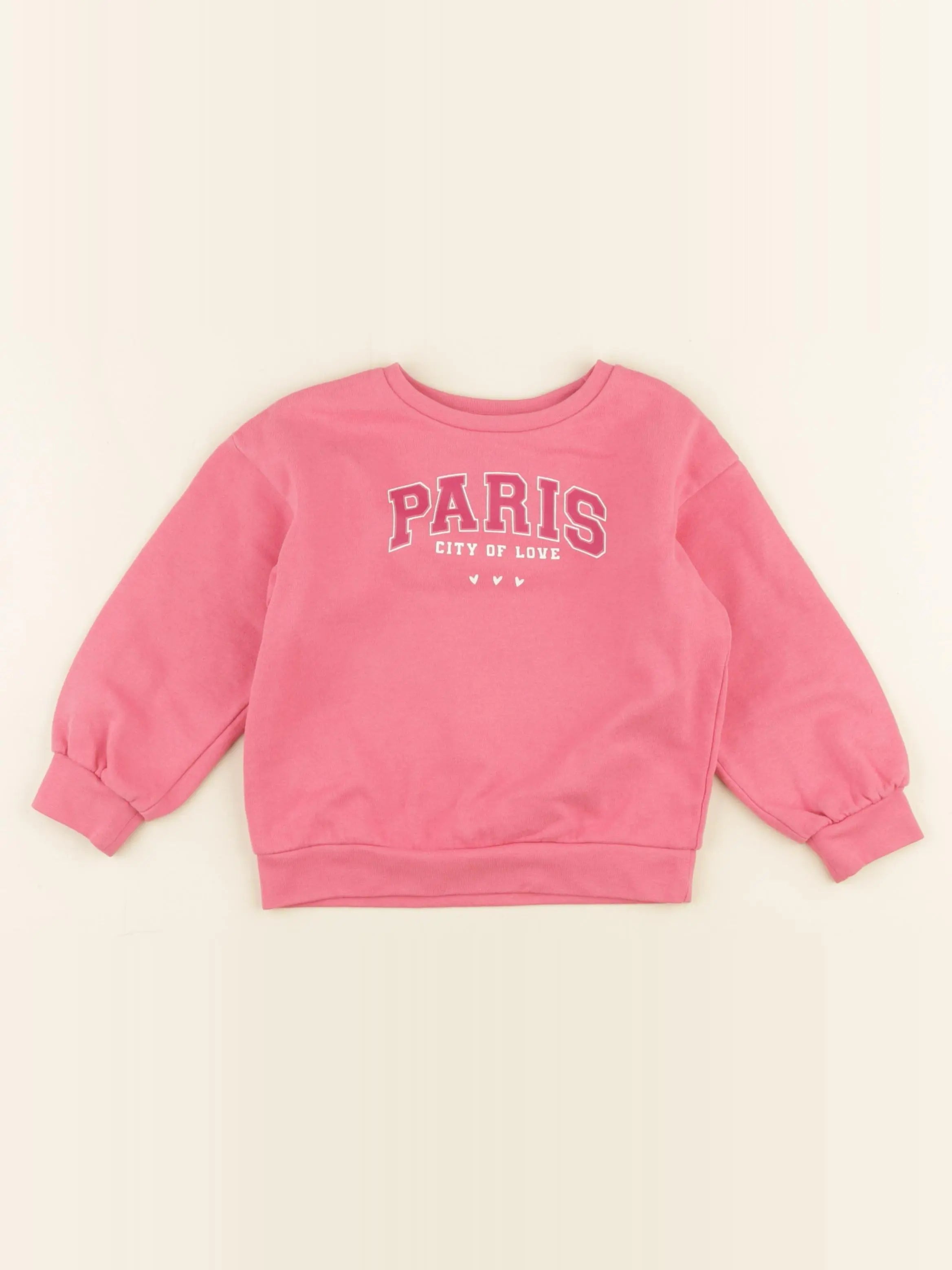Vertbaudet - sweat rose - 3 ans