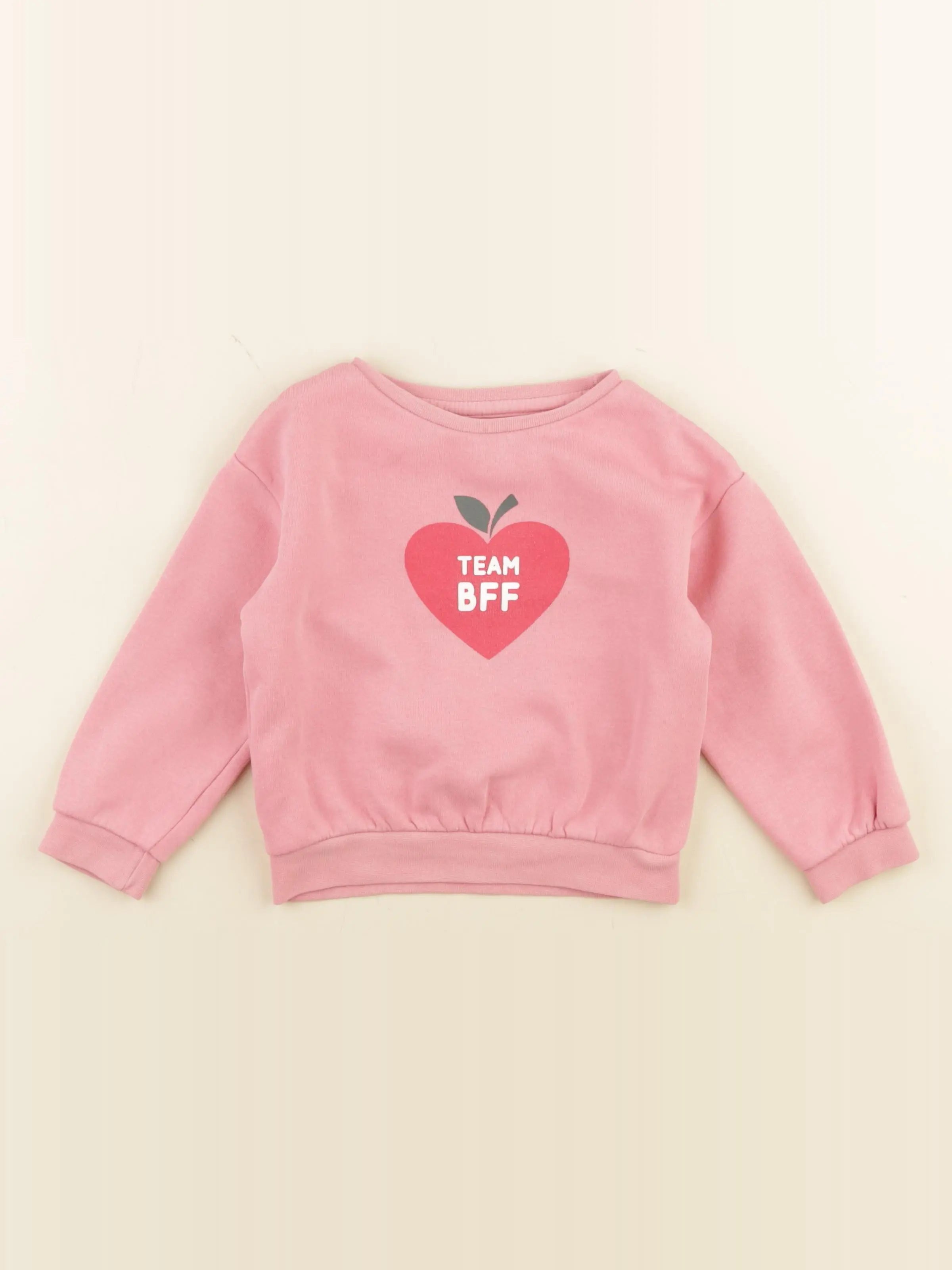 Vertbaudet - sweat rose - 3 ans