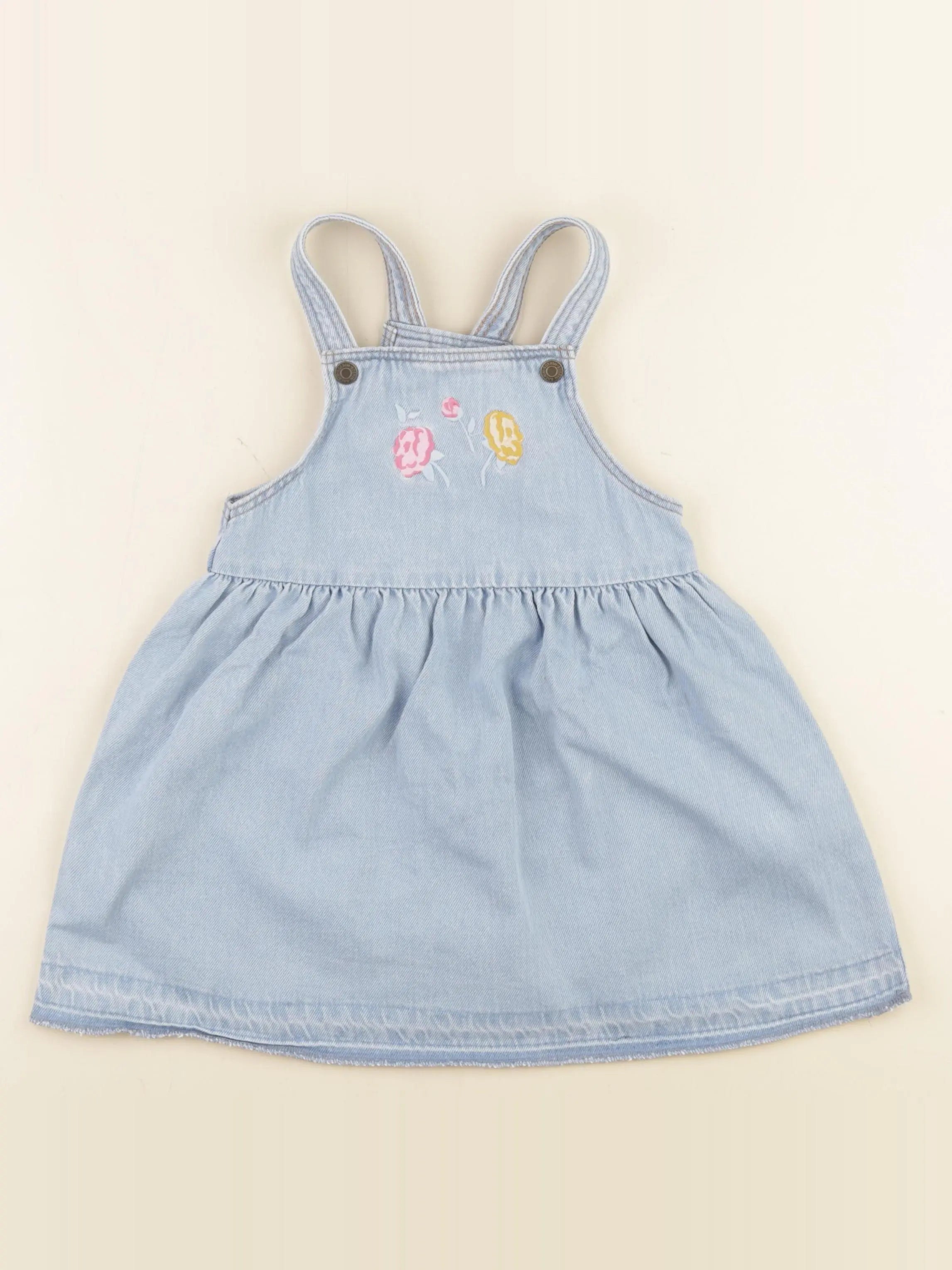 H&M - robe bleu - 18/24 mois