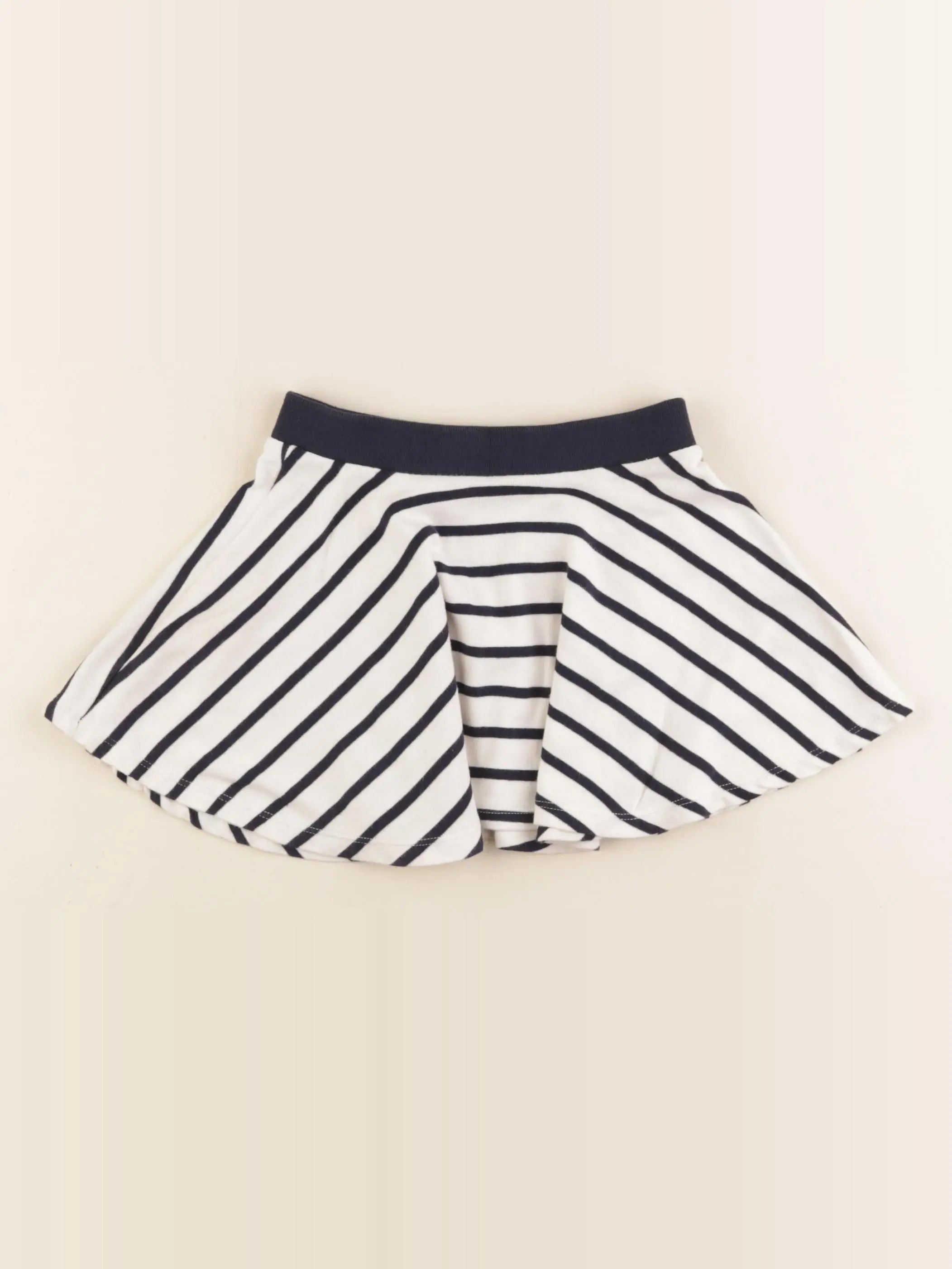 Petit Bateau - jupe blanc, bleu - 4 ans