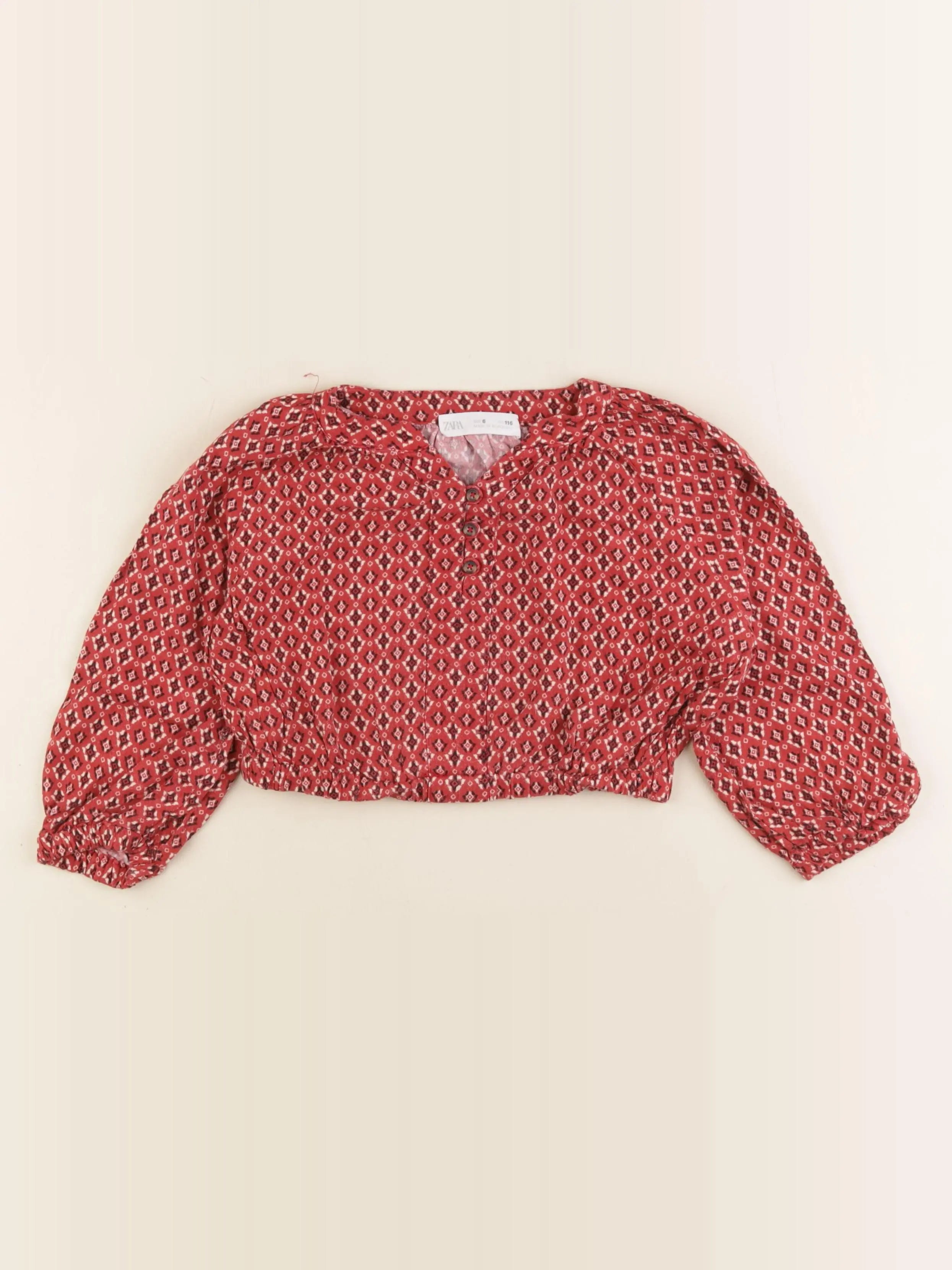 Zara - blouse rouge - 6 ans