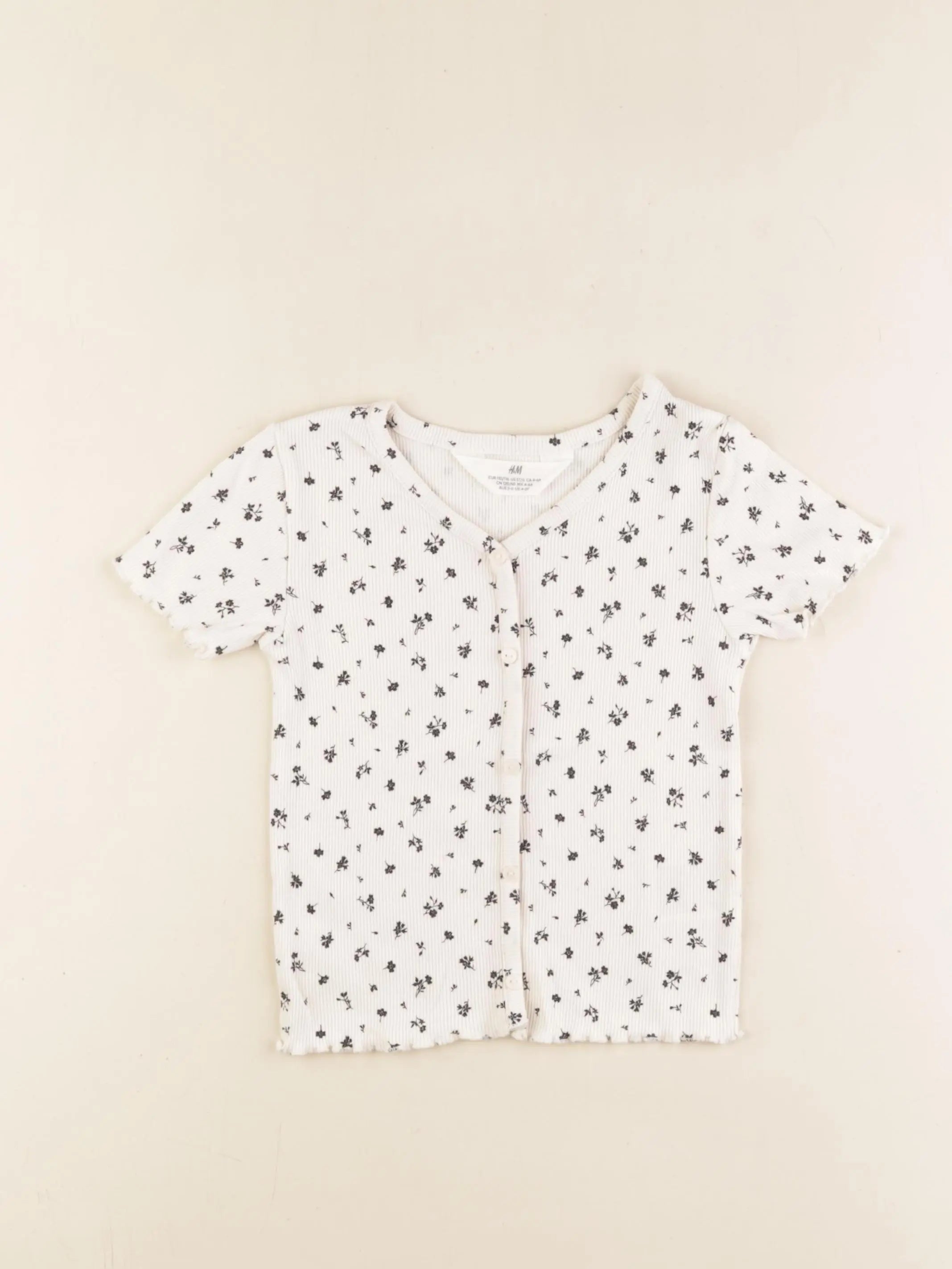 H&M - tee-shirt blanc - 4/6 ans