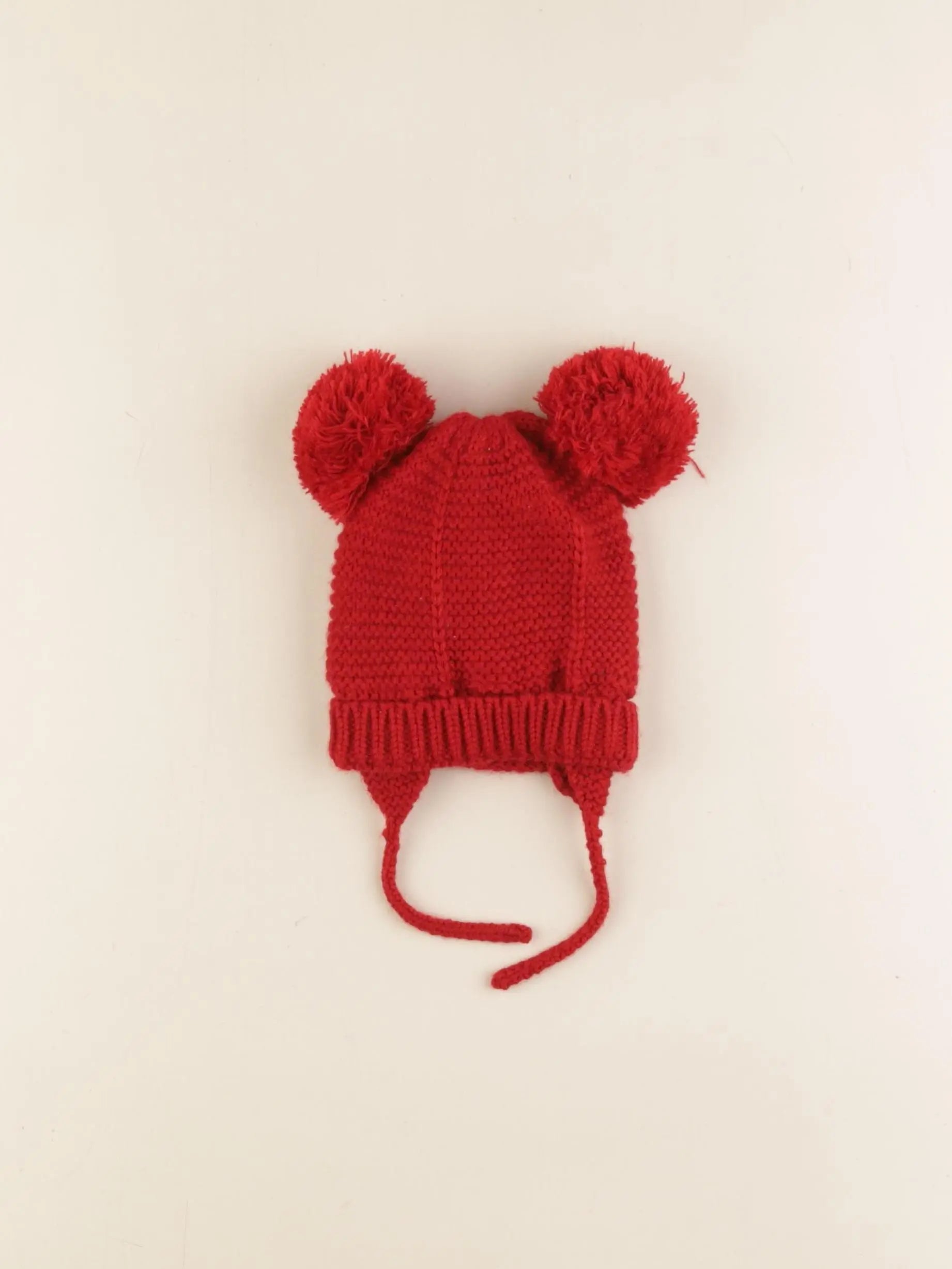 Vertbaudet - bonnet rouge - 3/6 mois