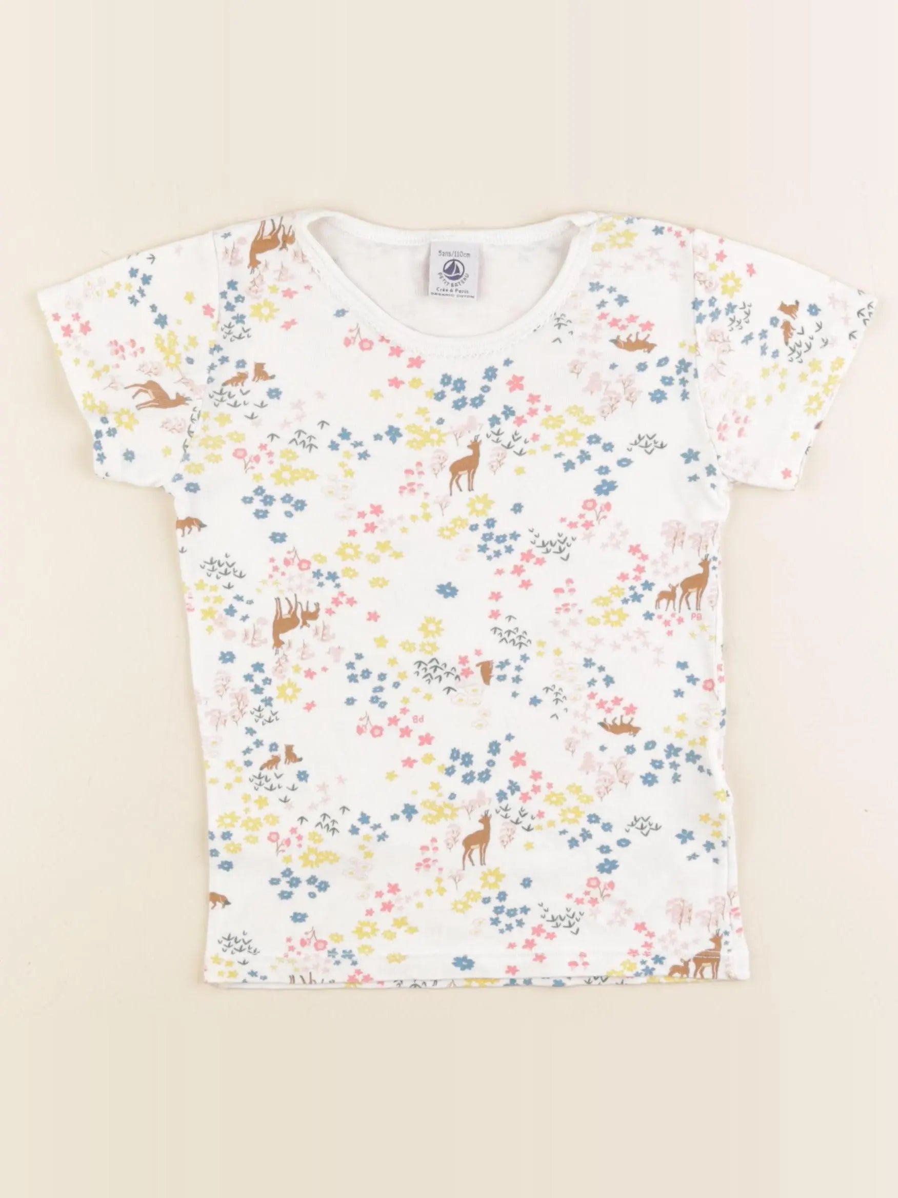 Petit Bateau - maillot de corps blanc - 5 ans