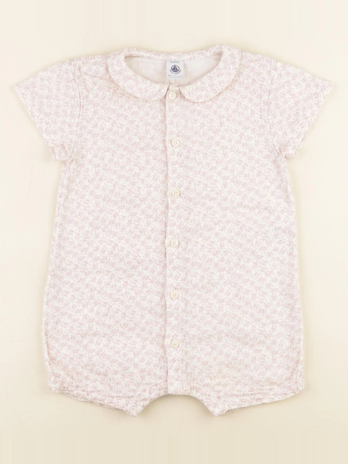 Petit Bateau - pyjama coton beige - 18 mois