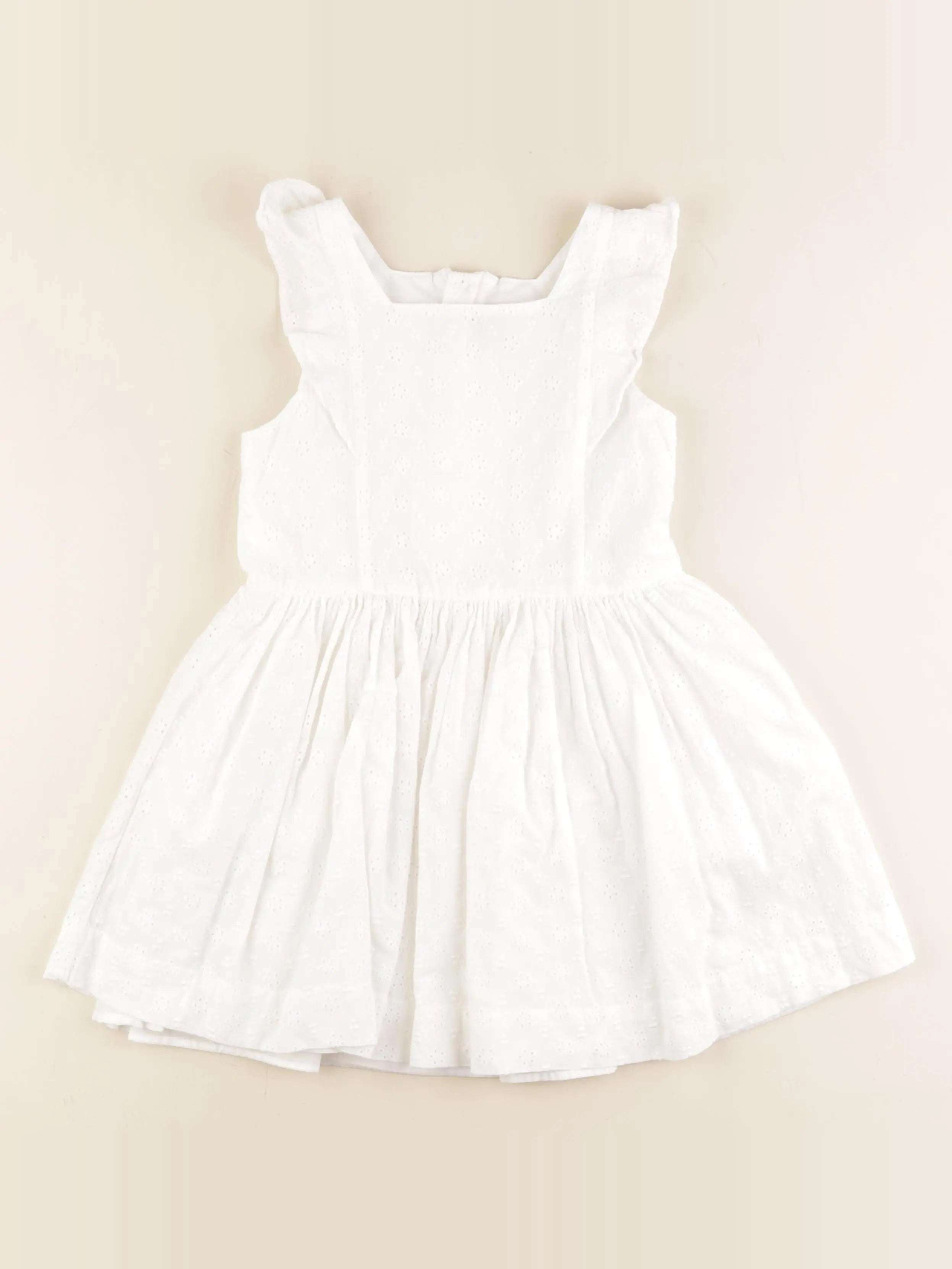 Petit Bateau - robe blanc - 6 ans