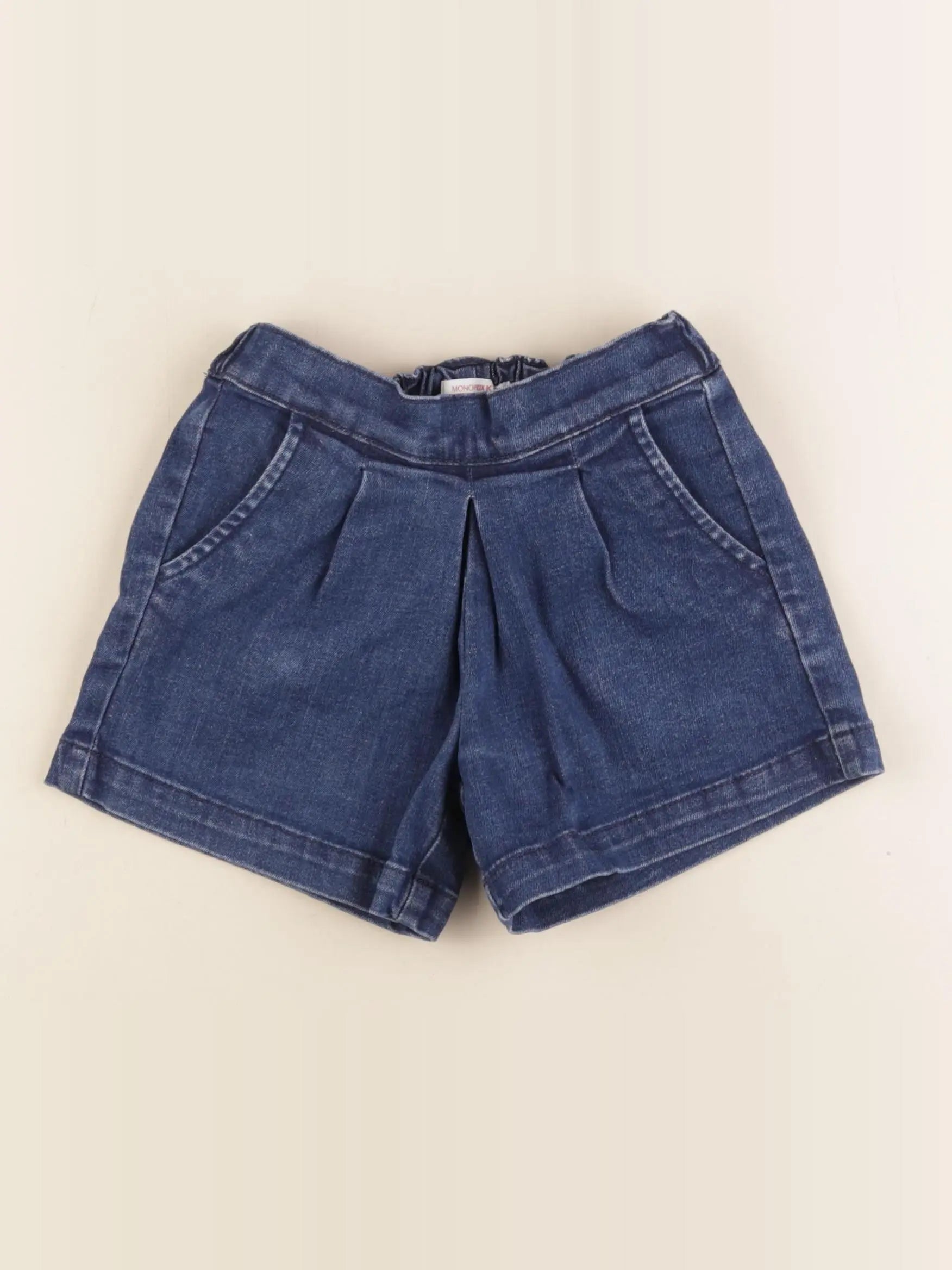 Monoprix - short bleu - 4 ans