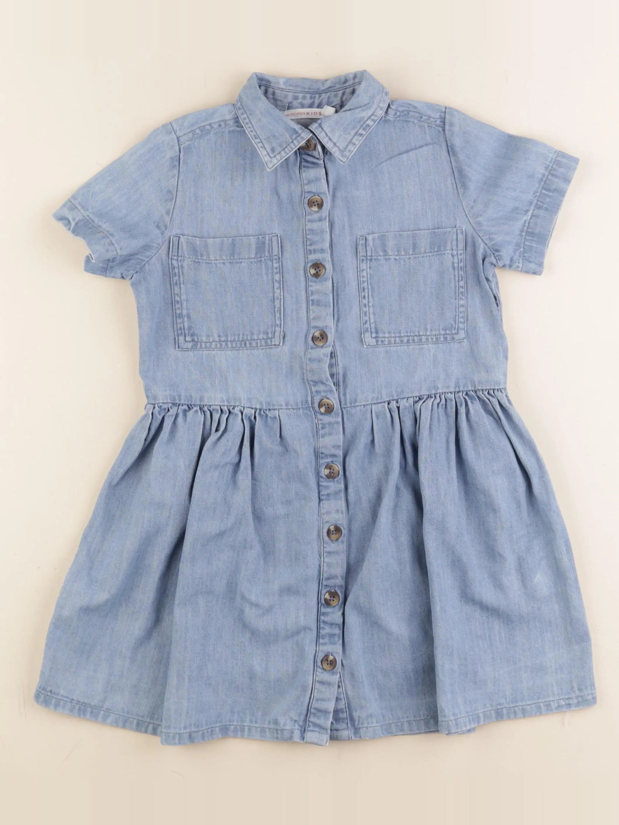 Monoprix - robe bleu - 5 ans