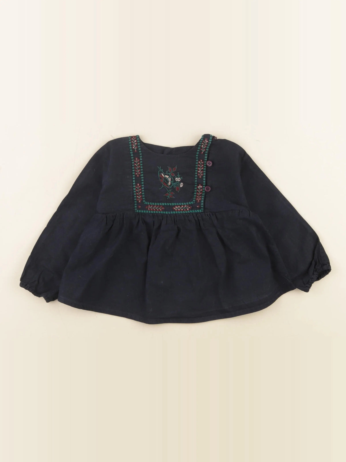 Bonton - blouse bleu - 18 mois