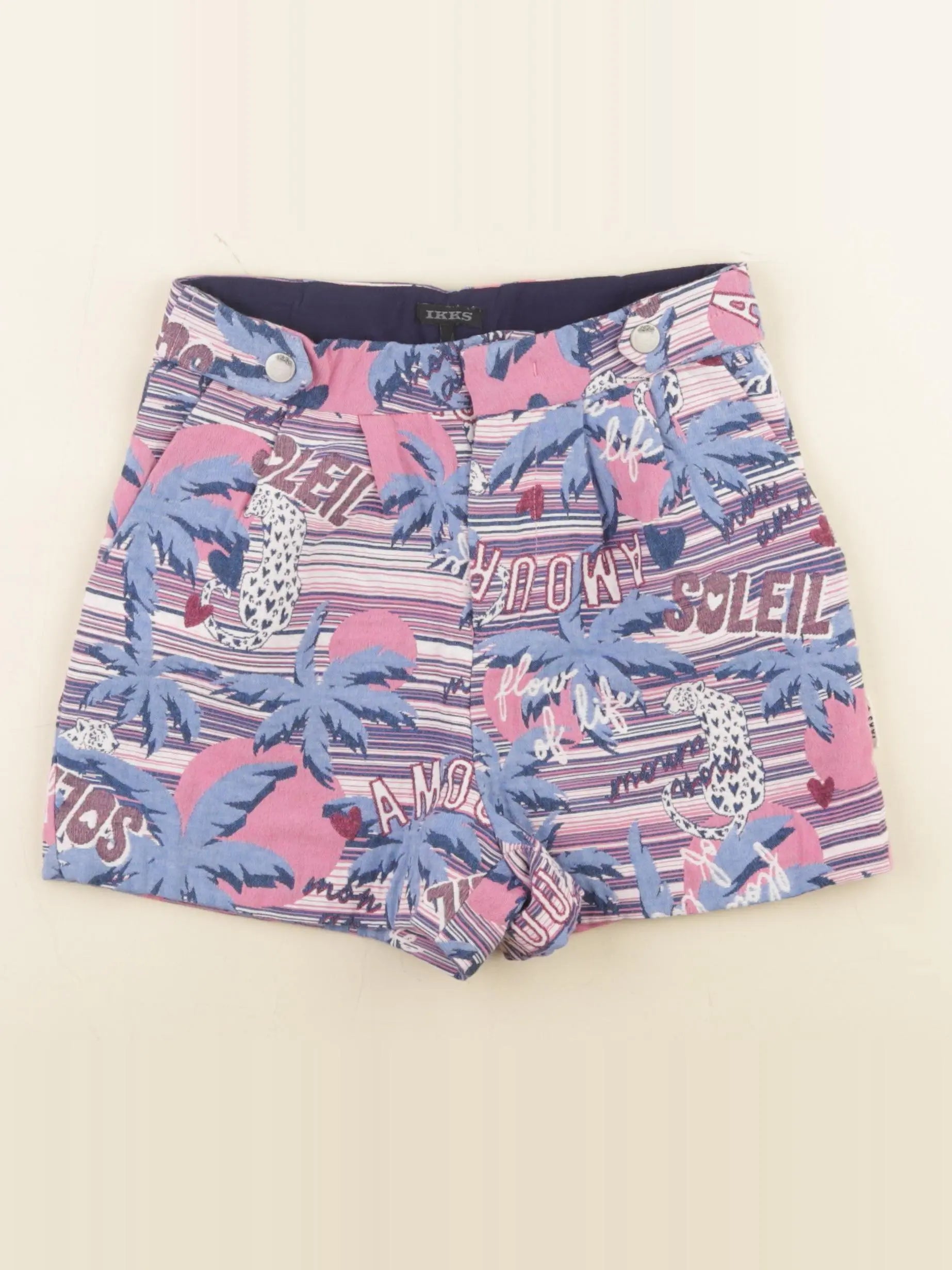 IKKS - short bleu - 8 ans