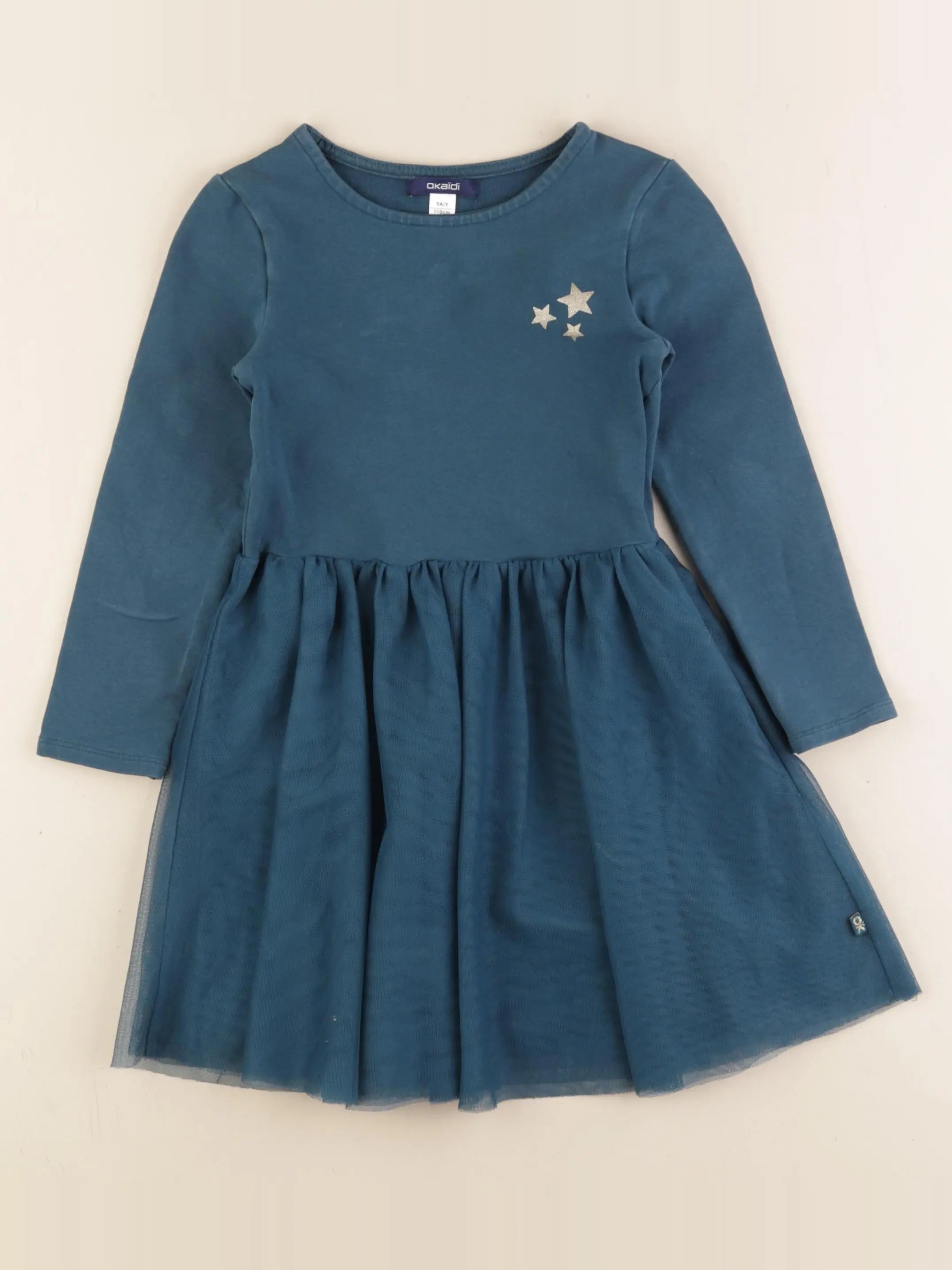 Okaidi - robe vert - 5 ans