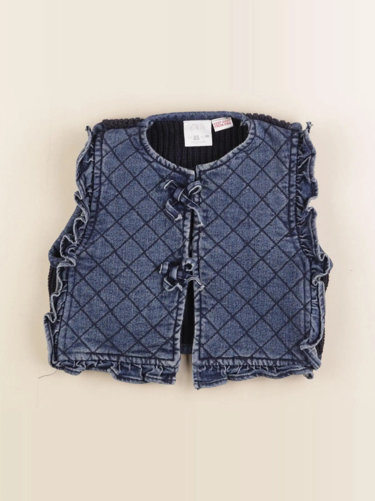 Zara - gilet bleu - 2/3 ans