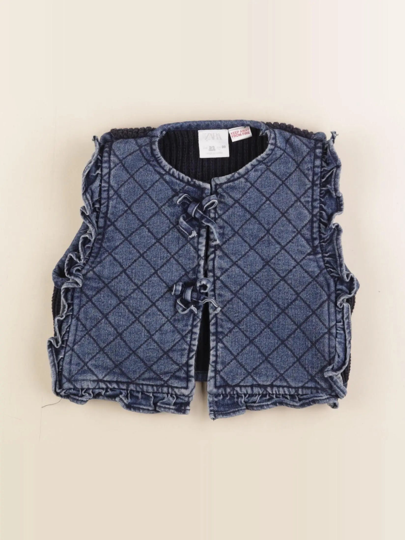 Zara - gilet bleu - 2/3 ans