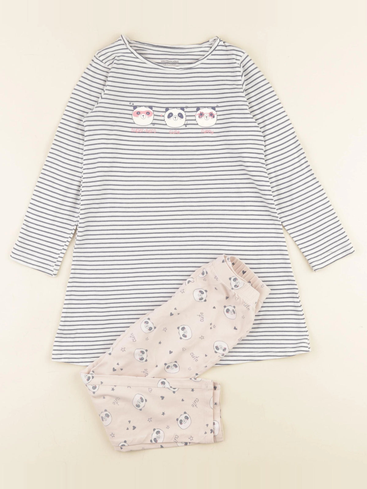 Vertbaudet - pyjama coton bleu - 5 ans