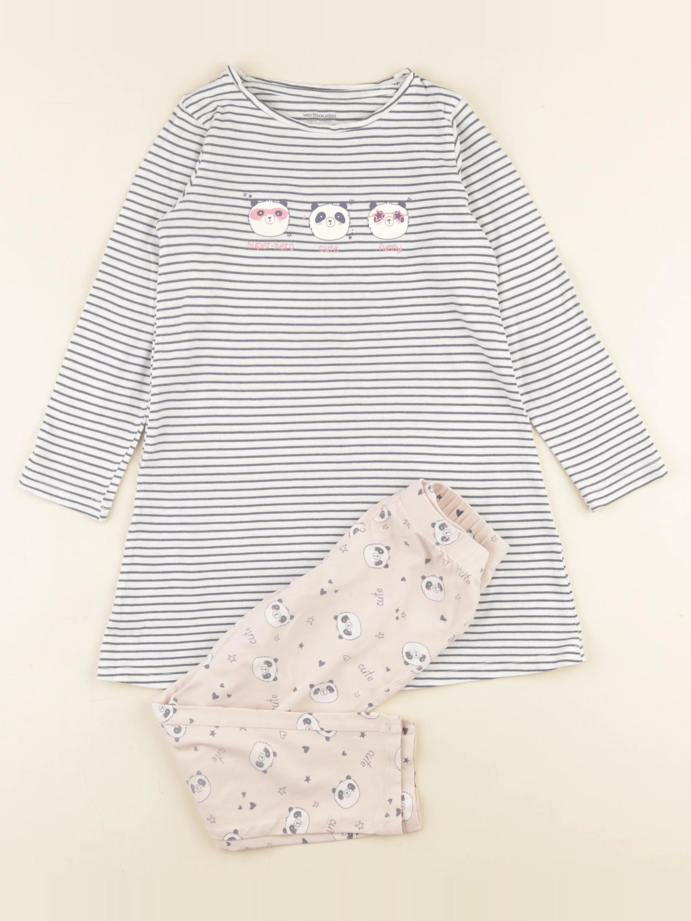 Vertbaudet - pyjama coton bleu - 5 ans