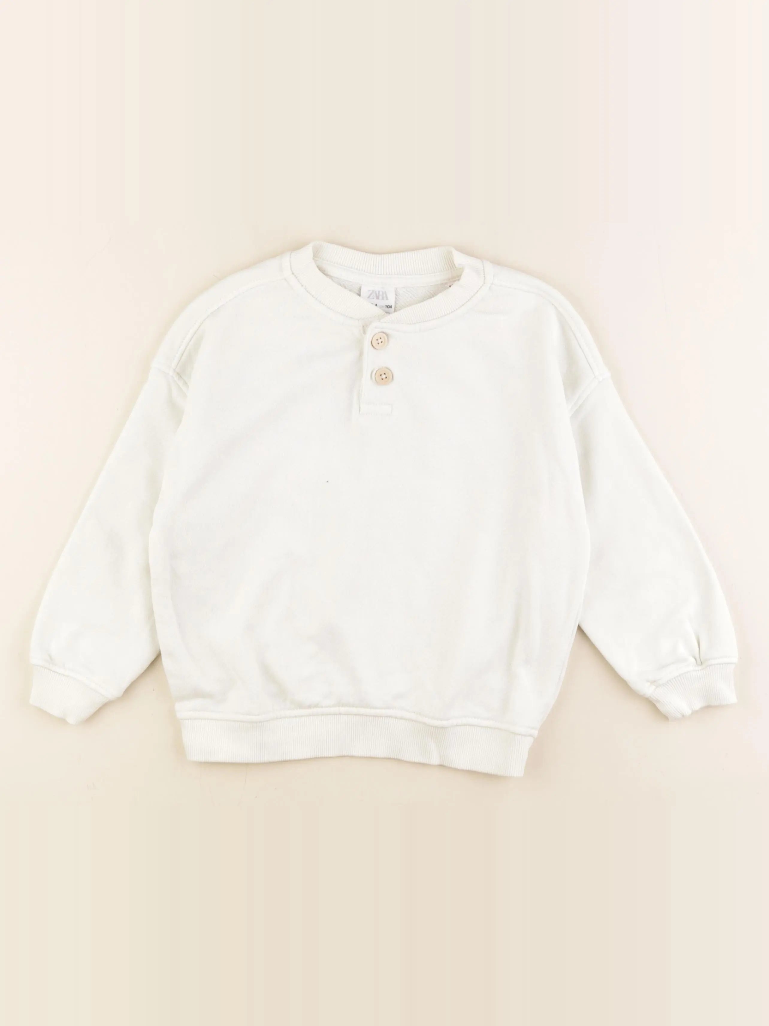 Zara - sweat beige - 3/4 ans