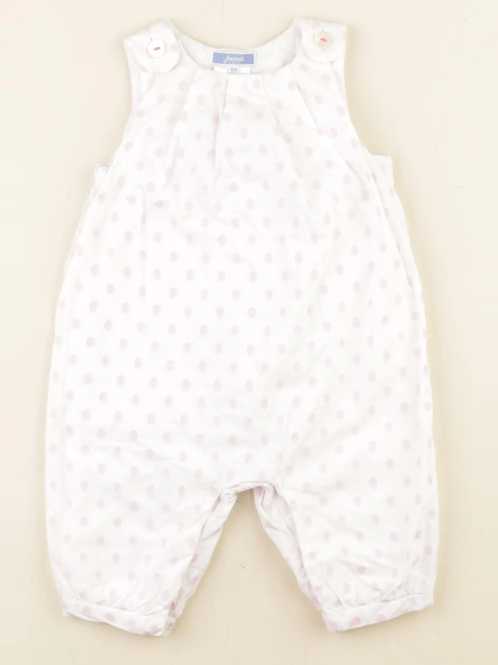 Jacadi - salopette blanc - 6 mois