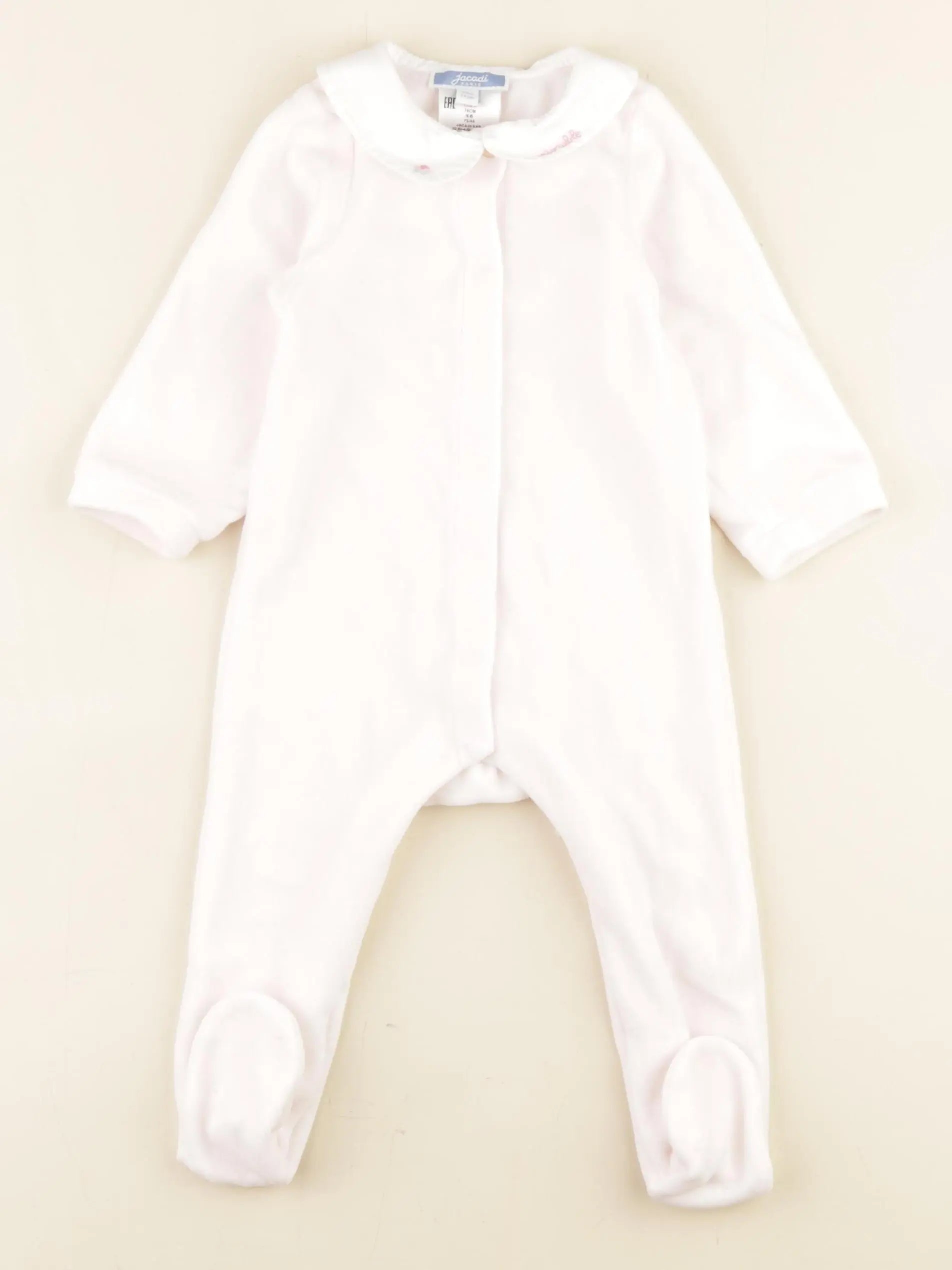 Jacadi - pyjama velours rose - 12 mois