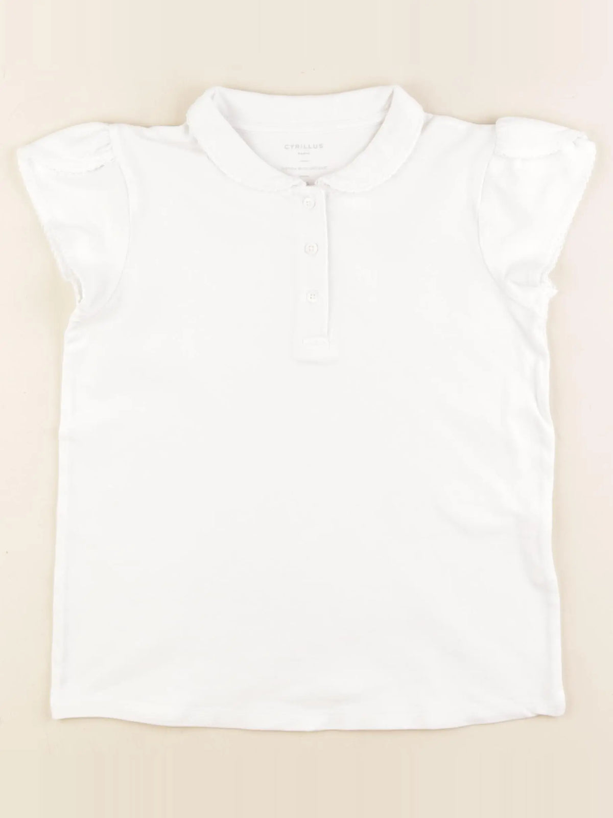 Cyrillus - polo blanc - 10 ans