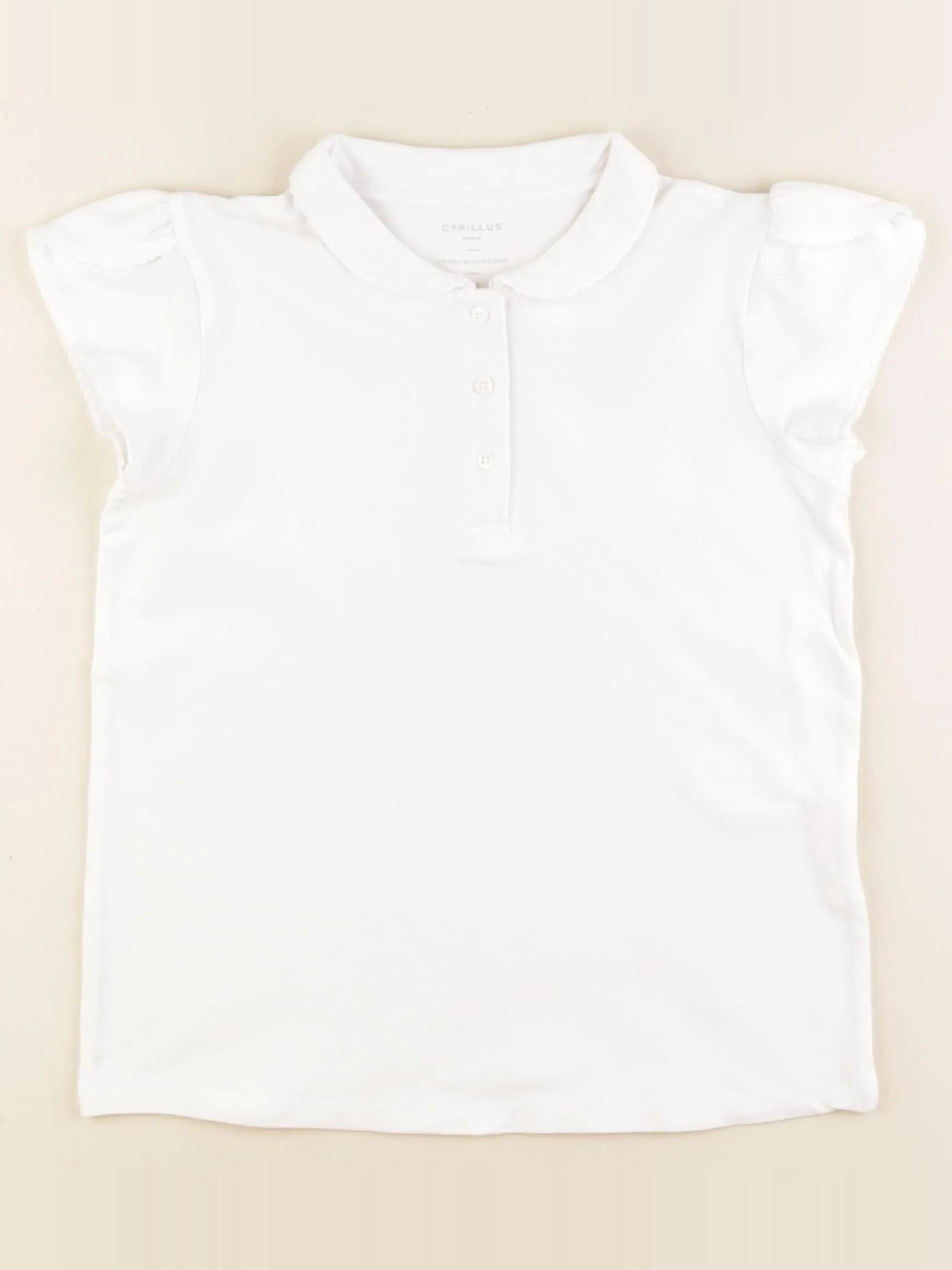 Cyrillus - polo blanc - 10 ans