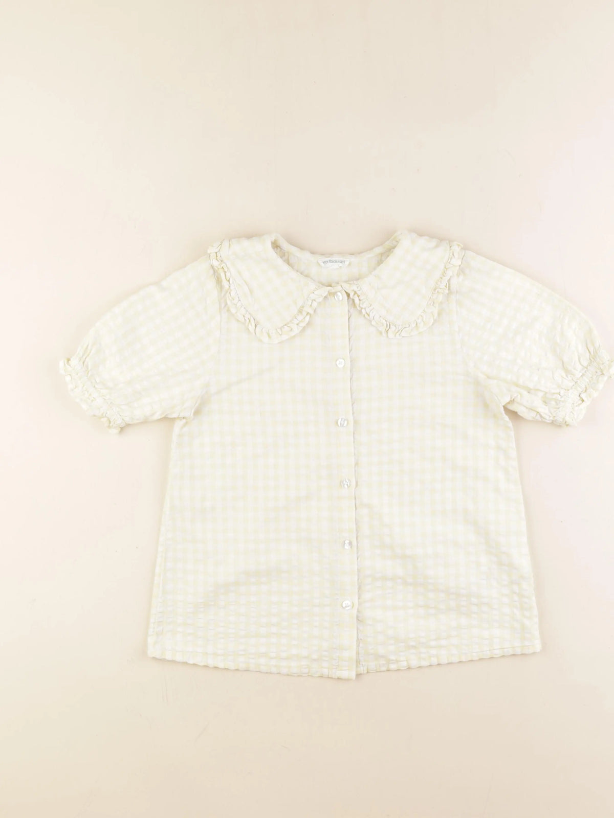 Vertbaudet - blouse jaune - 10 ans