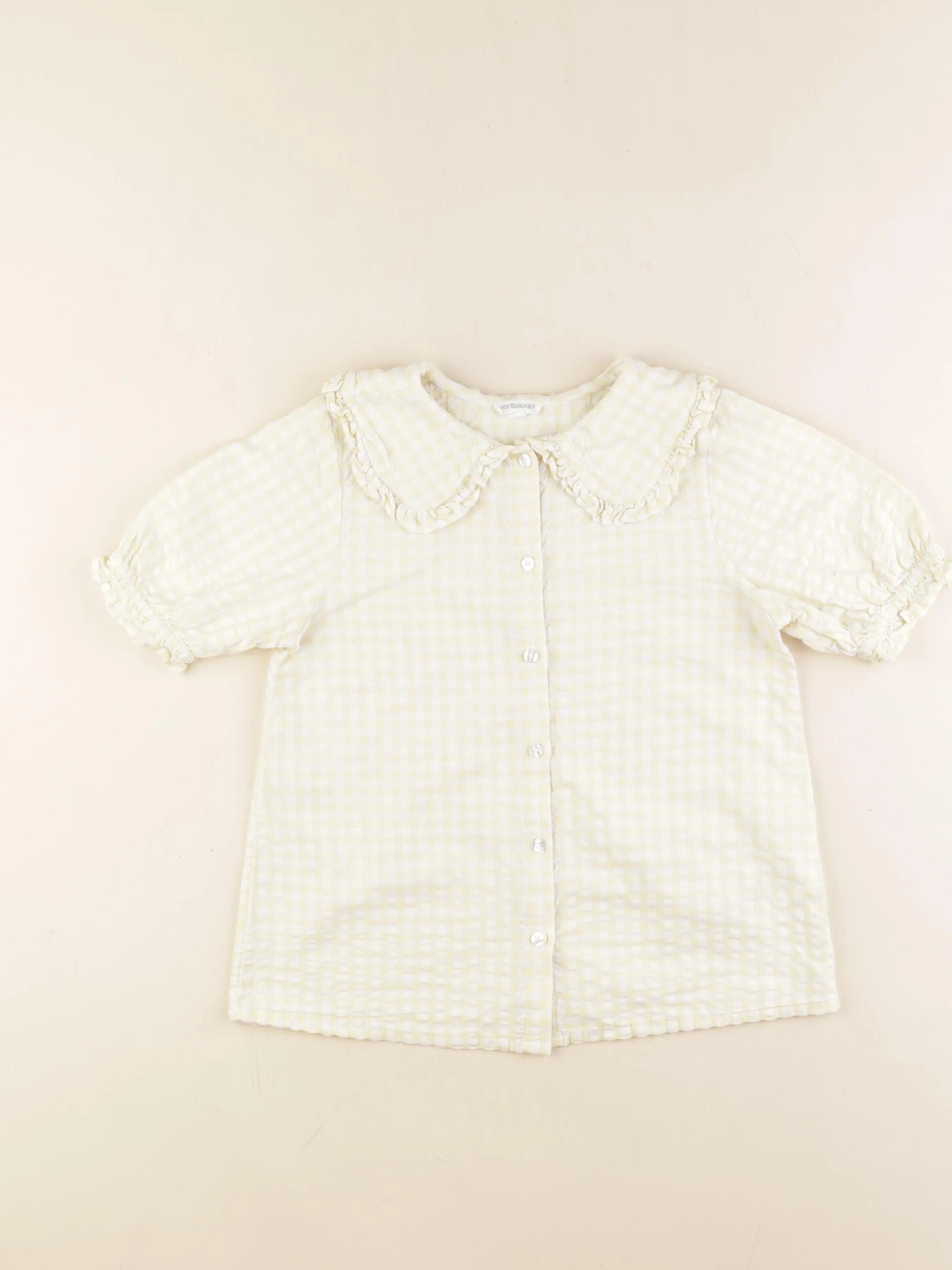 Vertbaudet - blouse jaune - 10 ans