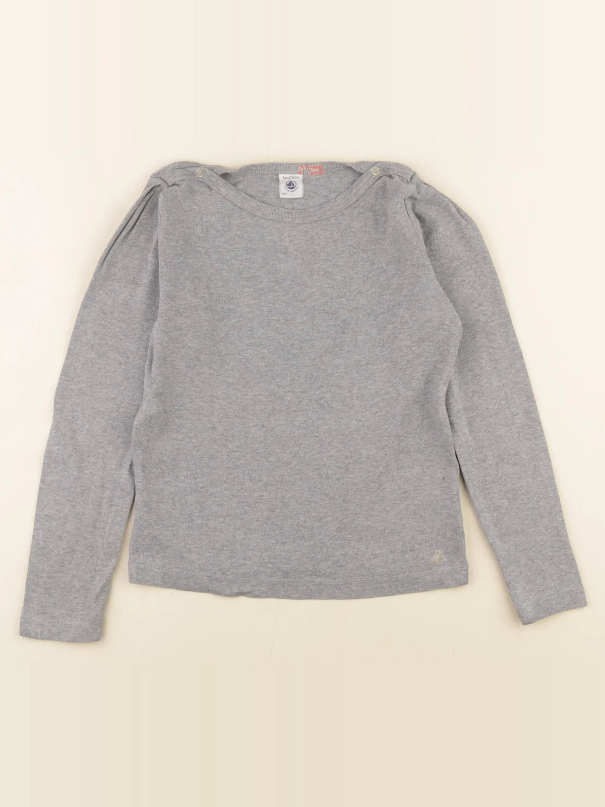 Petit Bateau - maillot de corps gris - 8 ans