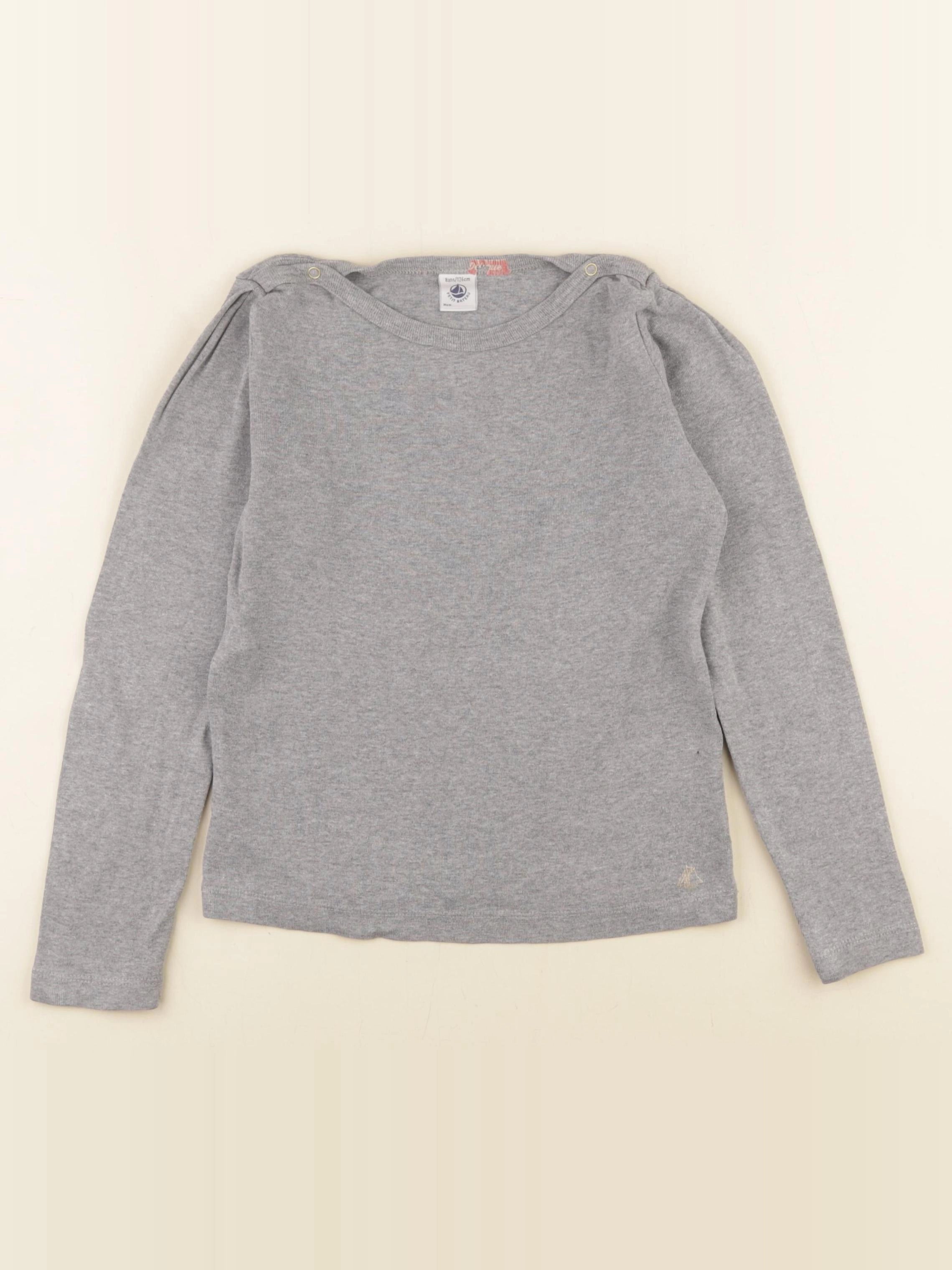 Petit Bateau - maillot de corps gris - 8 ans