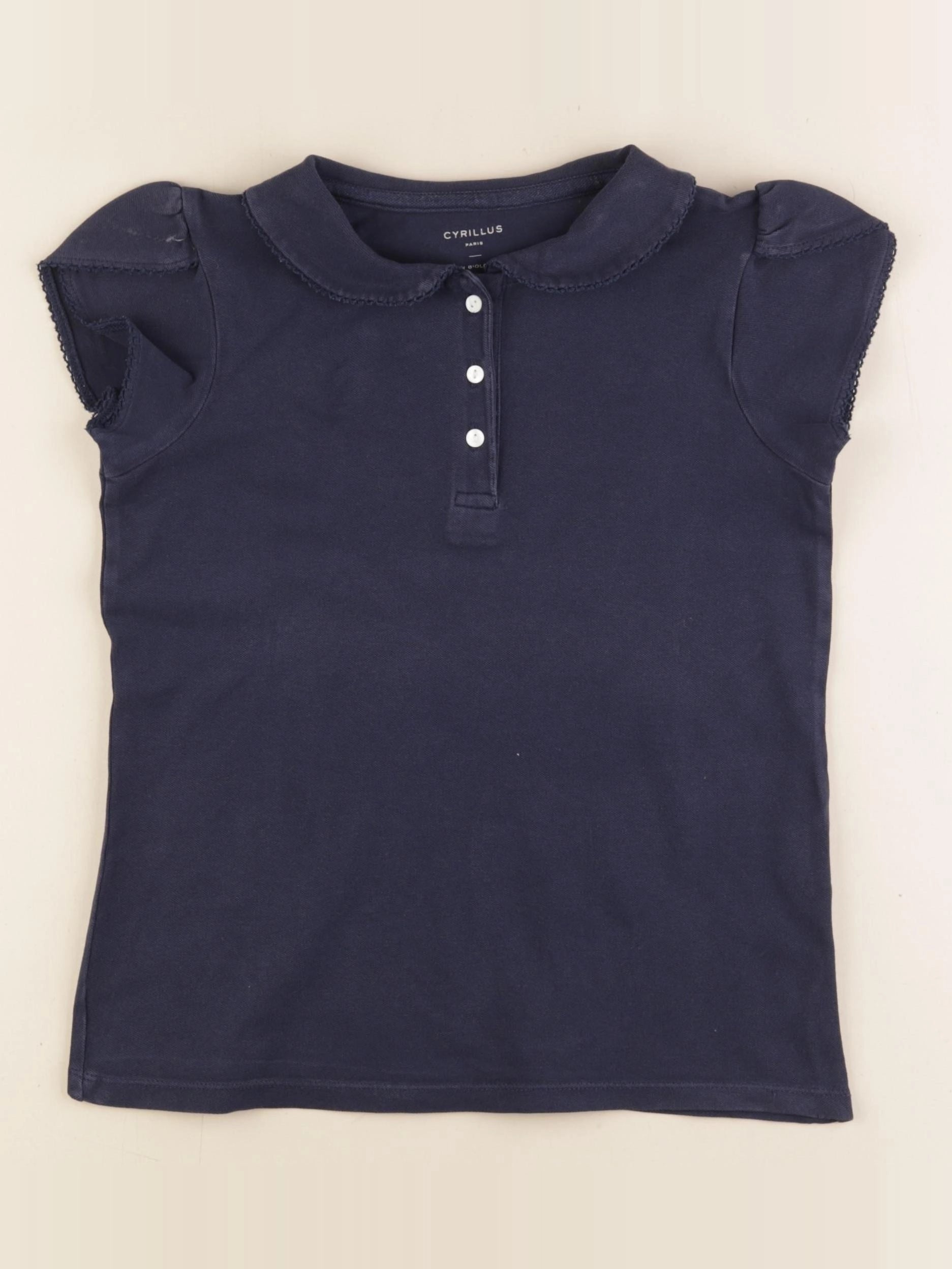 Cyrillus - polo bleu - 10 ans