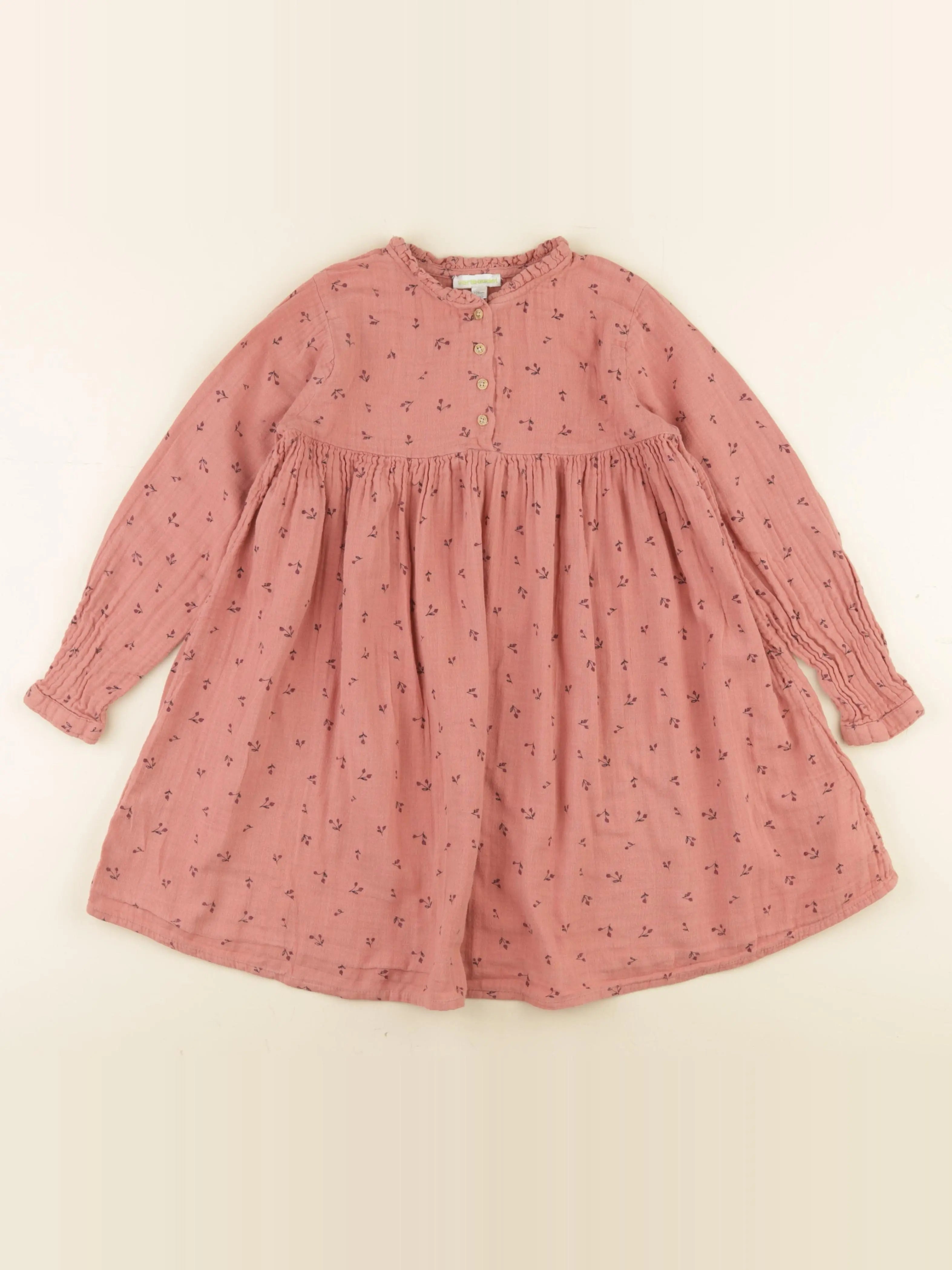 Vertbaudet - robe rose - 8 ans